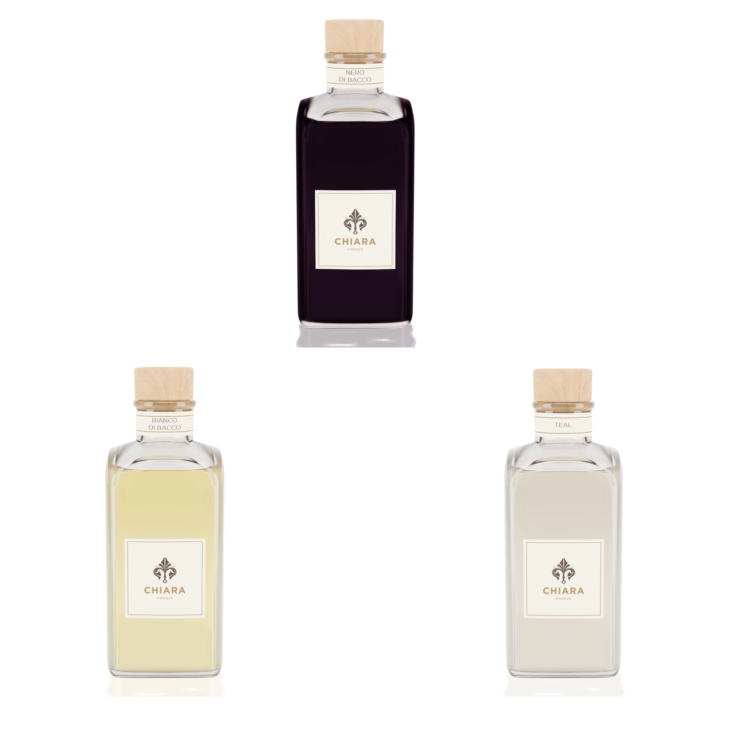 Fragranze per ambiente Chiara Firenze - elegante cofanetto - 3 differenti Fragranze da 100 ml