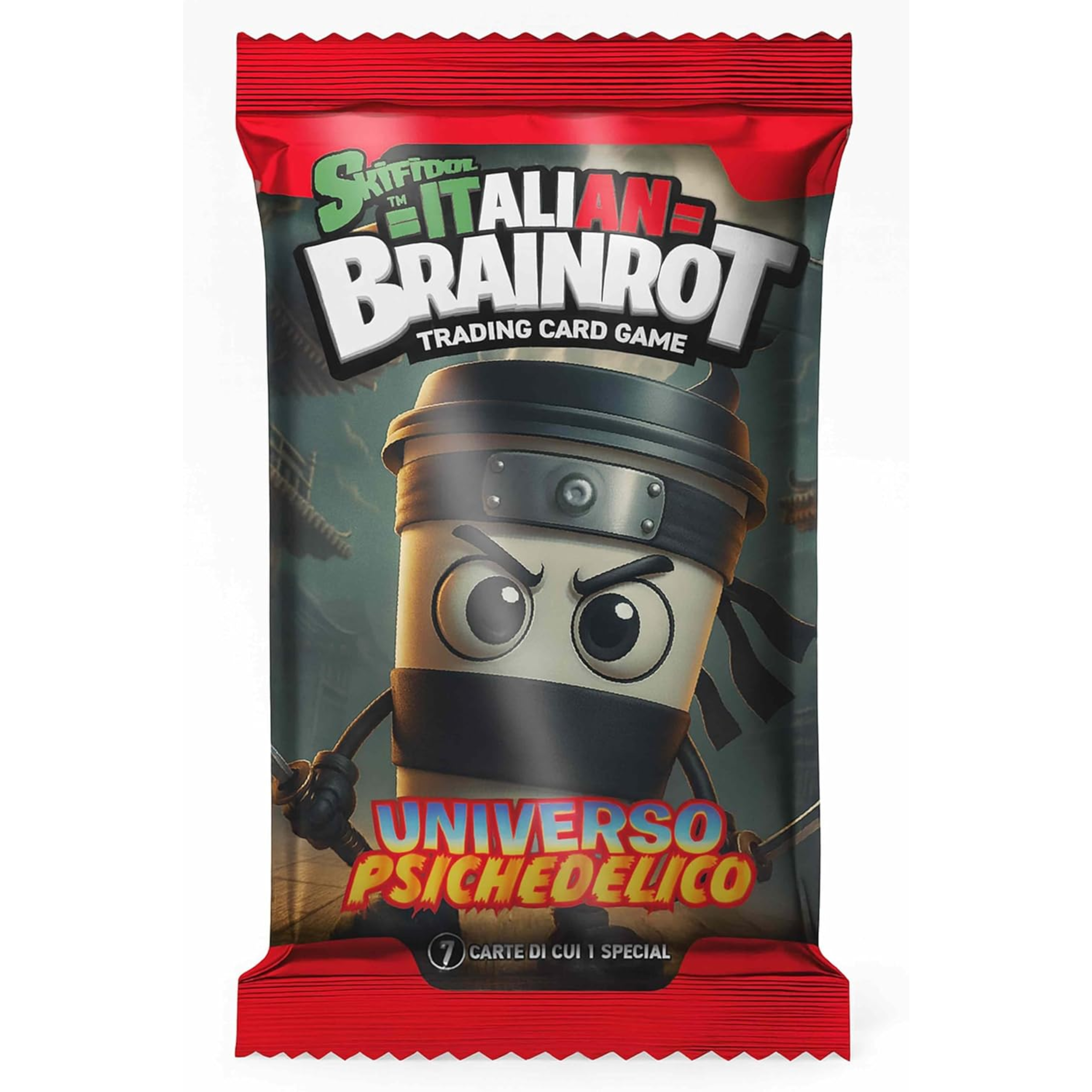 Skifidol Italian Brainrot universo psichedelico - bustina singola da 7 carte - prima serie