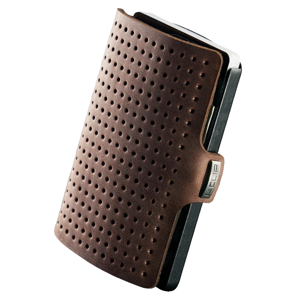 I-CLIP Original Black Pelle Goffrata Rovere