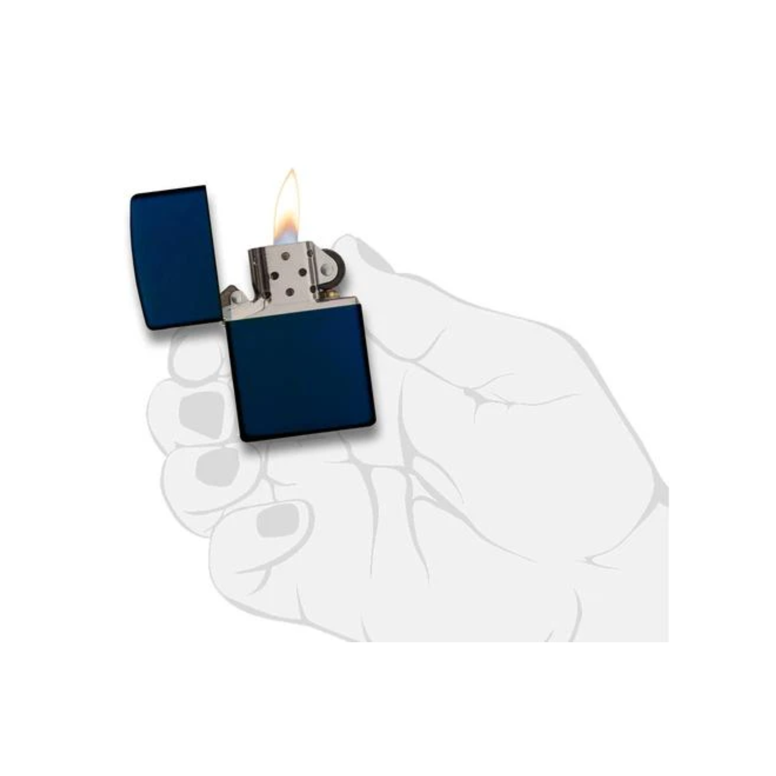 Accendino Zippo Classic finitura Matte in metallo - ricaricabile - antivento