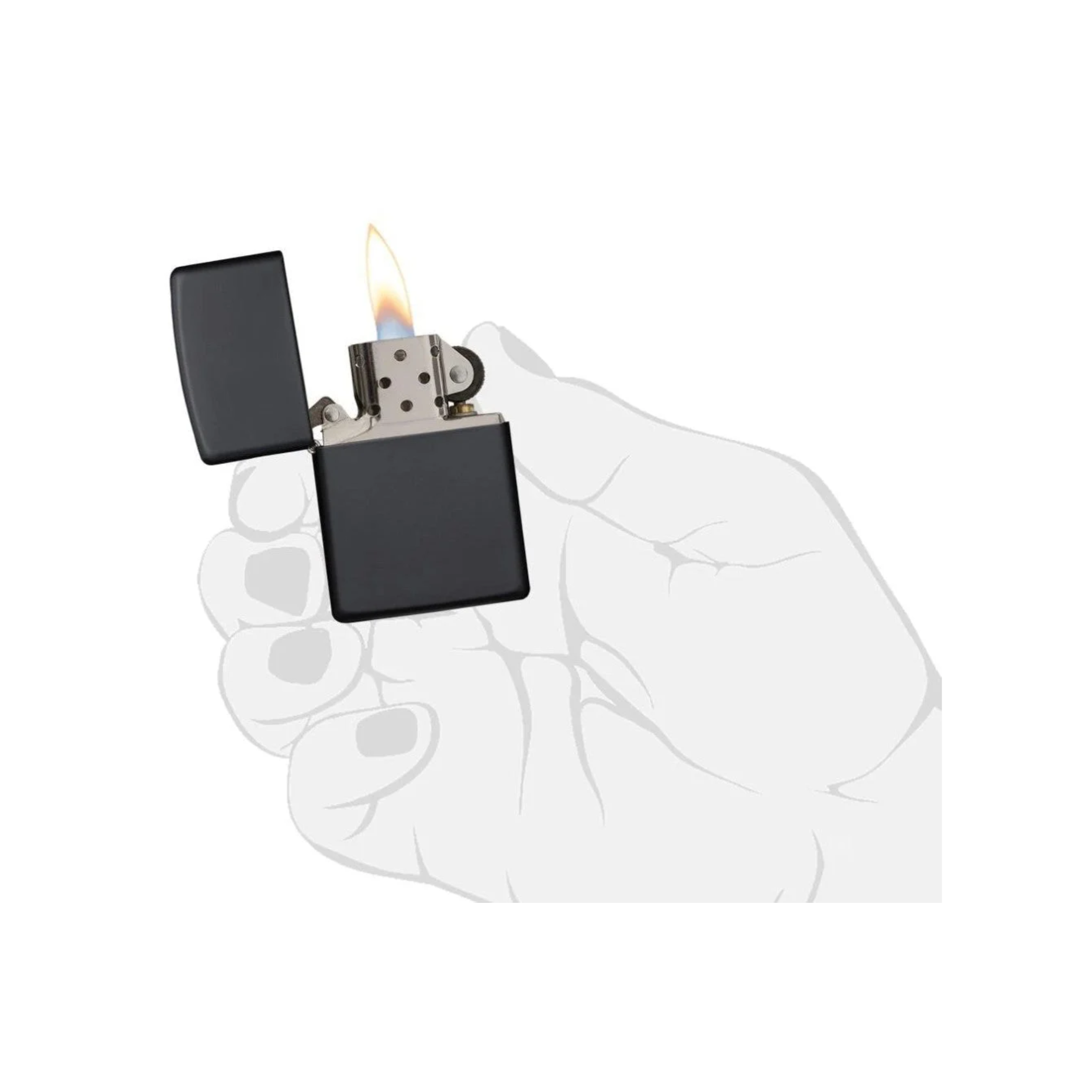 Accendino Zippo Classic finitura Matte in metallo - ricaricabile - antivento