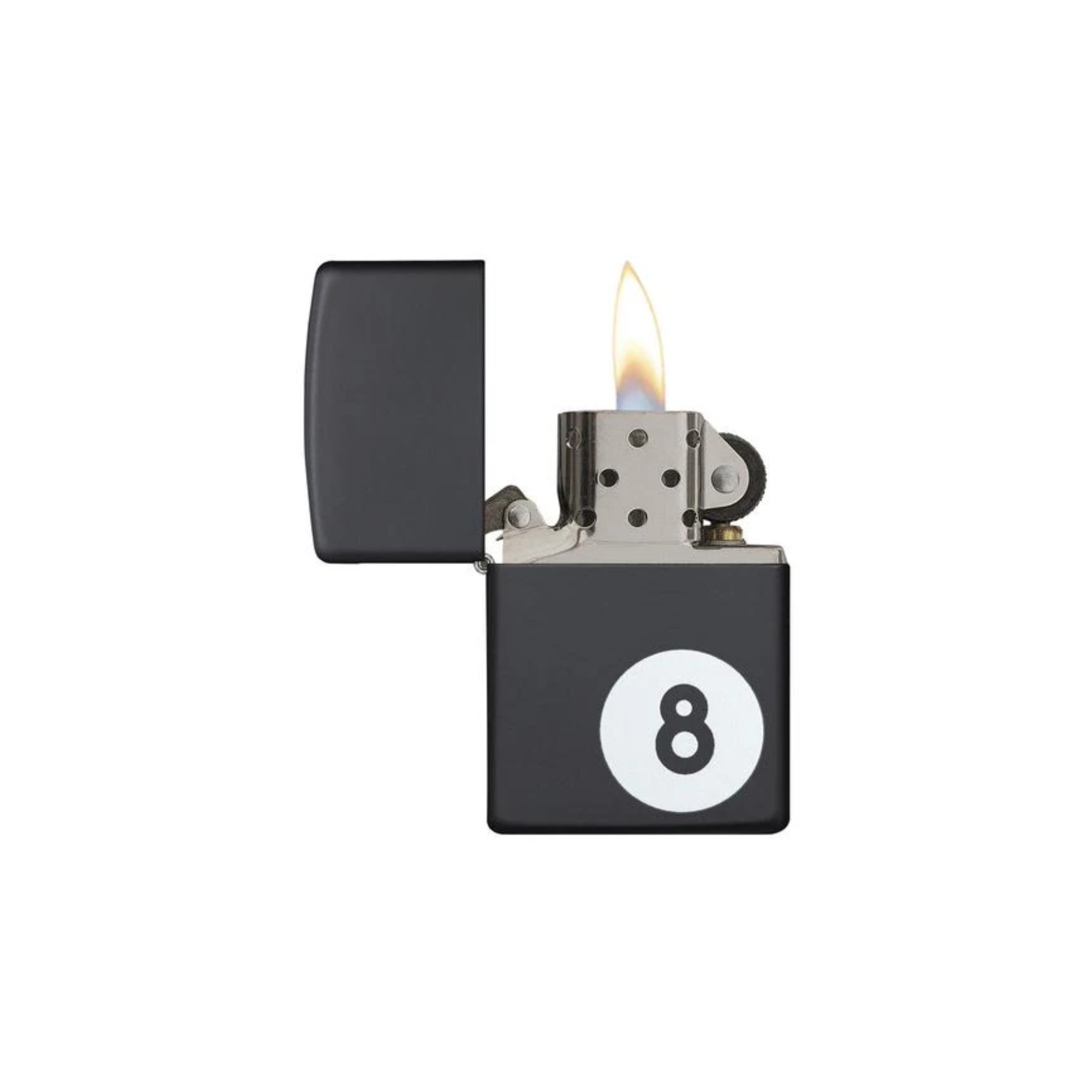 Accendino Zippo Billiards in metallo a benzina - ricaricabile - antivento - 8Ball