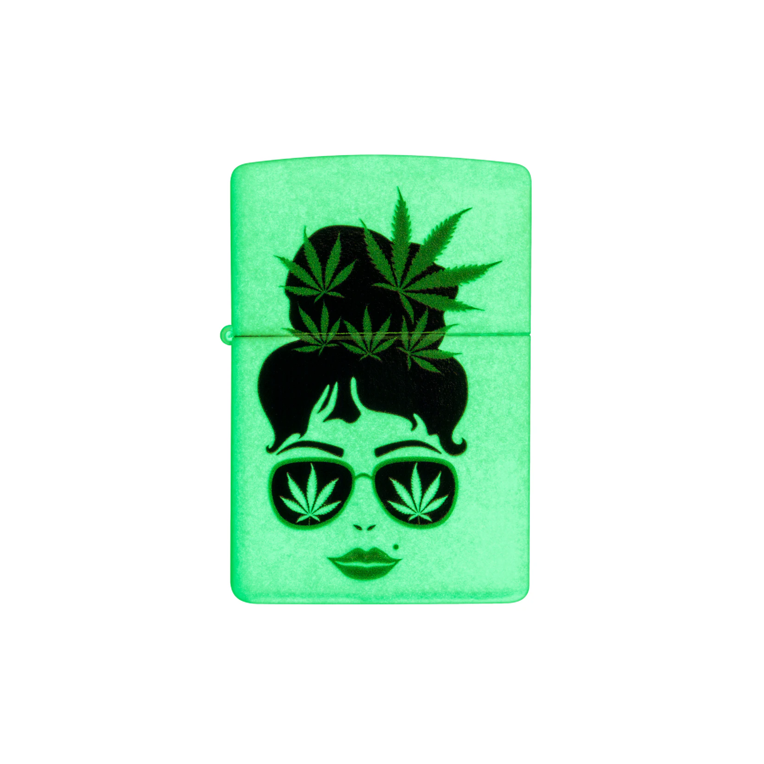 Accendino Zippo Leaf in metallo a benzina - ricaricabile - antivento