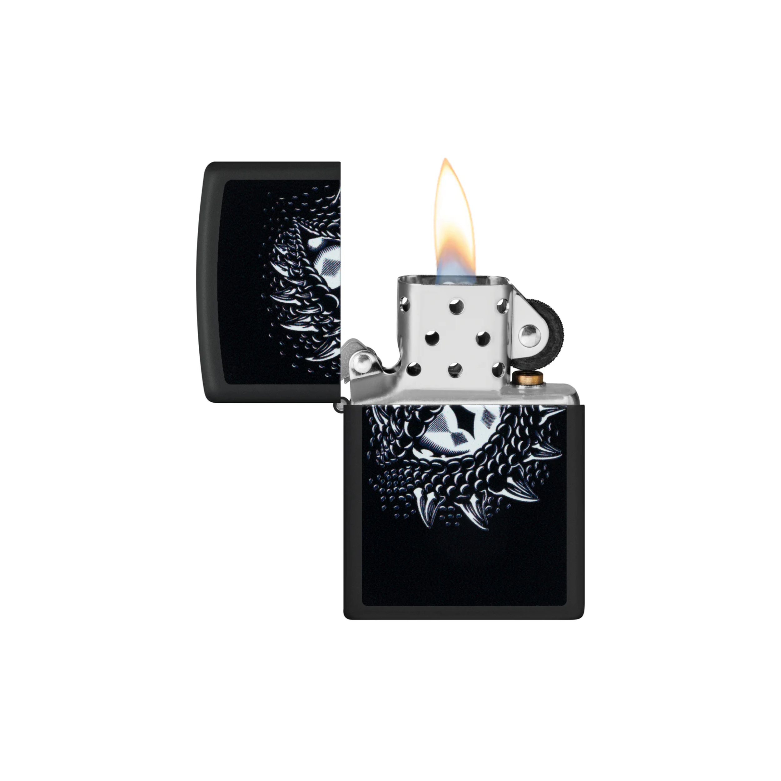 Accendino ZIppo Dragon Eye in metallo a benzina - ricaricabile - antivento - occhio