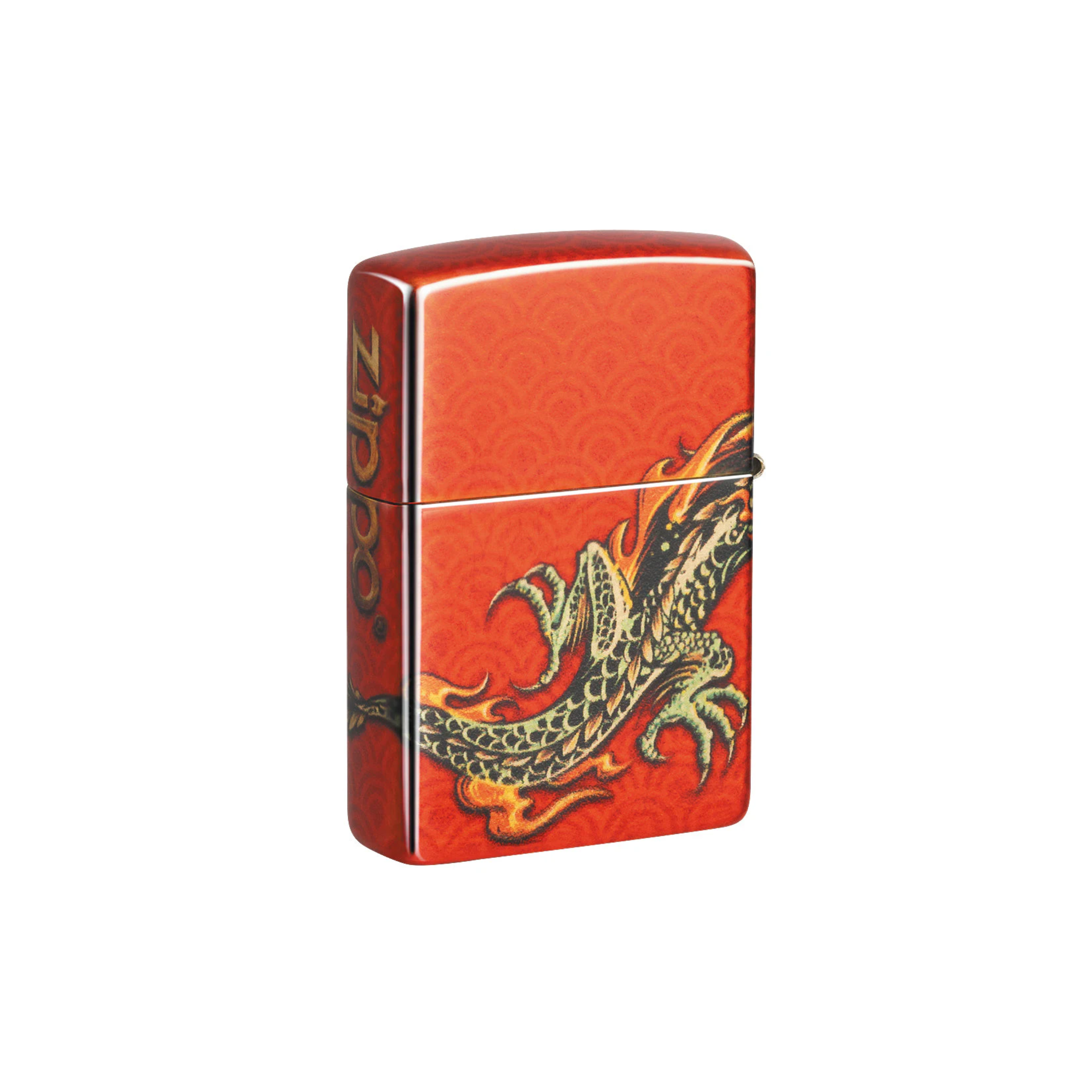 Accendino Zippo Dragon Design - Novità 2024 in metallo a benzina - ricaricabile - antivento
