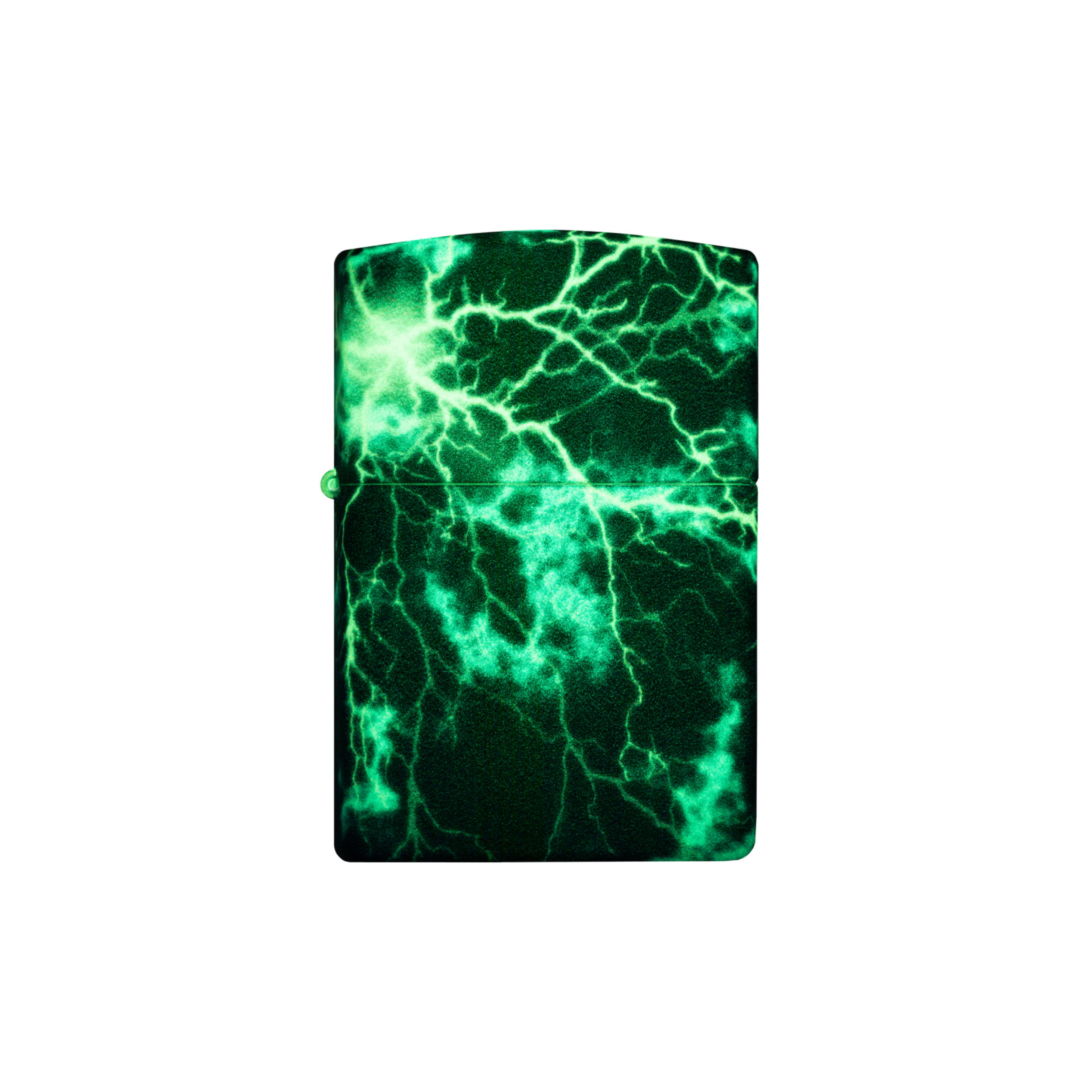 Accendino Zippo Lightning in metallo a benzina - ricaricabile - antivento - temporale