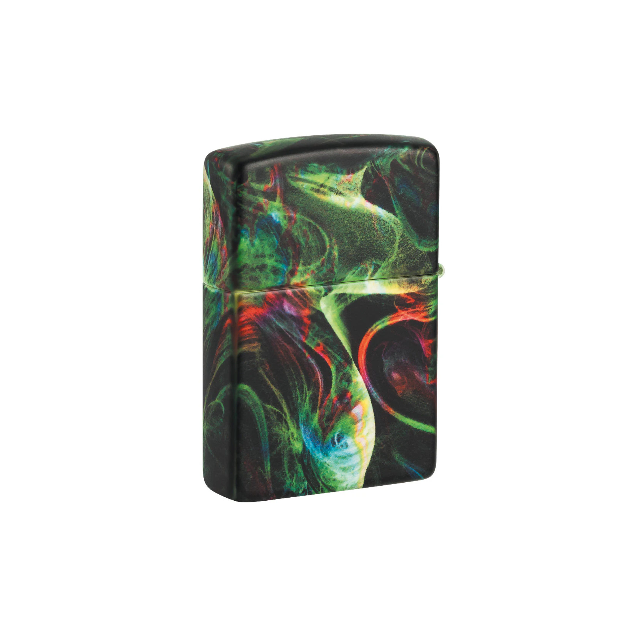 Accendino ZIppo Psychedelic Swirl Design - Novità 2024 in metallo a benzina - ricaricabile - antivento