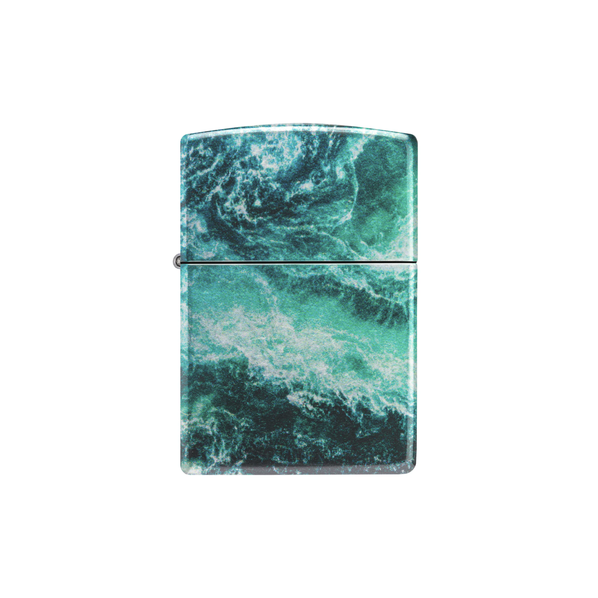 Accendino Zippo Rogue Wave in metallo a benzina - ricaricabile - antivento - ipnotizzante