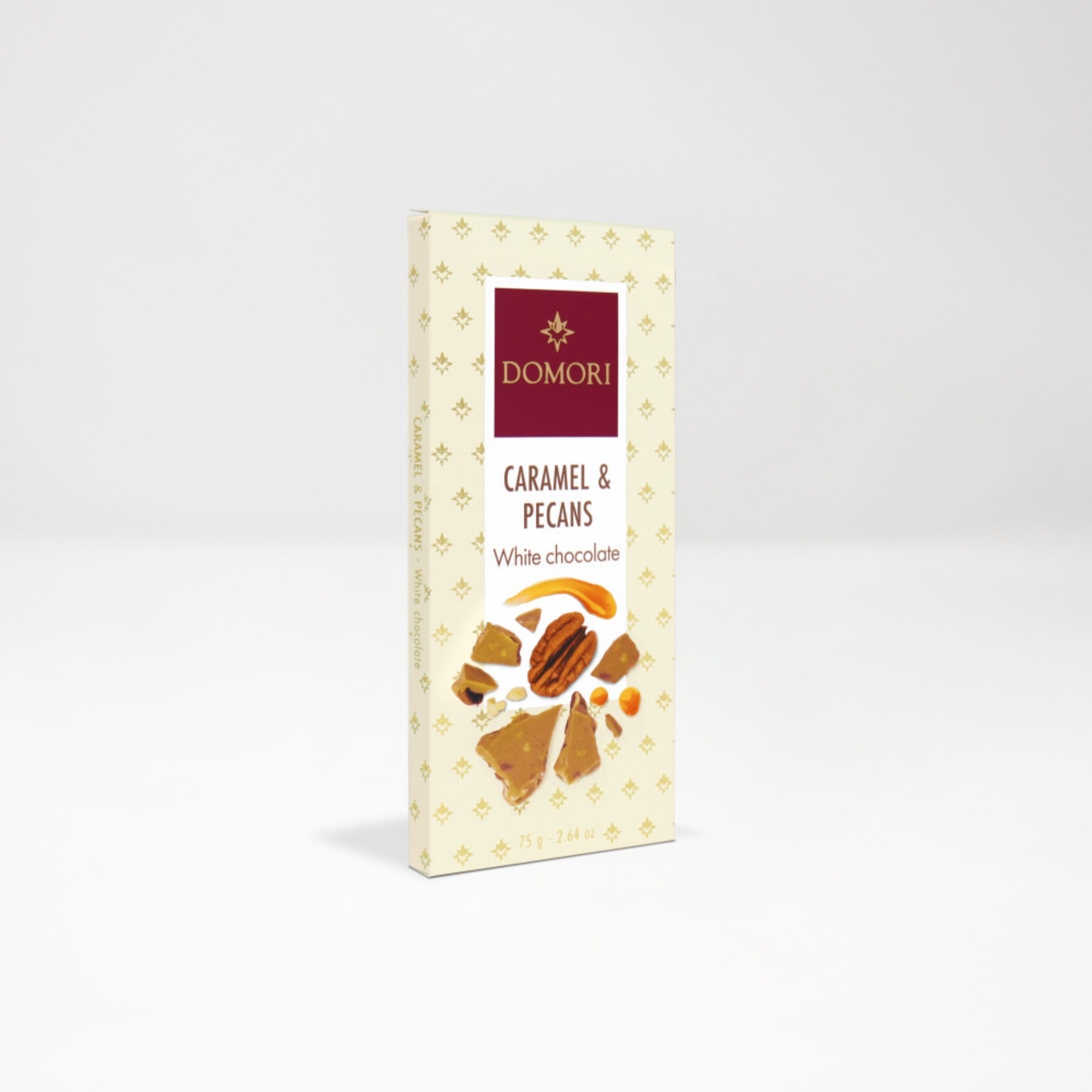 75 g Tavoletta Cioccolato Bianco, Caramello e Noci Pecan