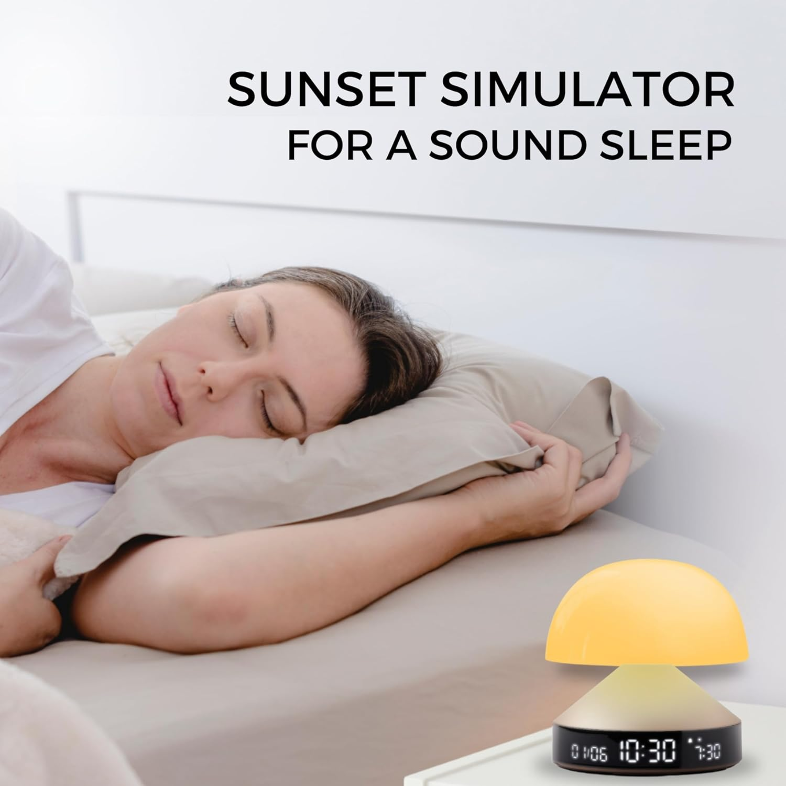 Mina Sunrise Lexon - Sveglia con simulazione di alba e tramonto