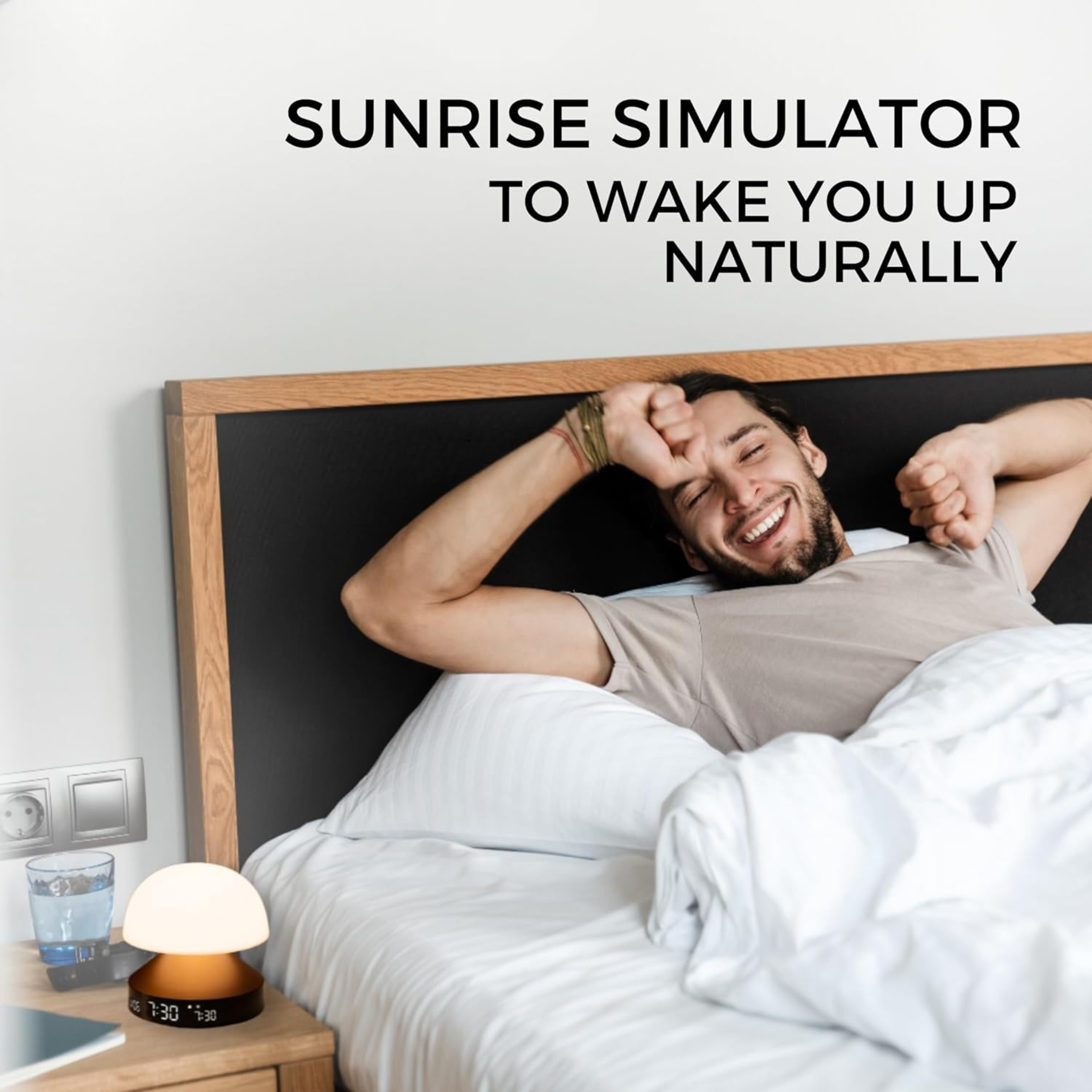Mina Sunrise Lexon - Sveglia con simulazione di alba e tramonto