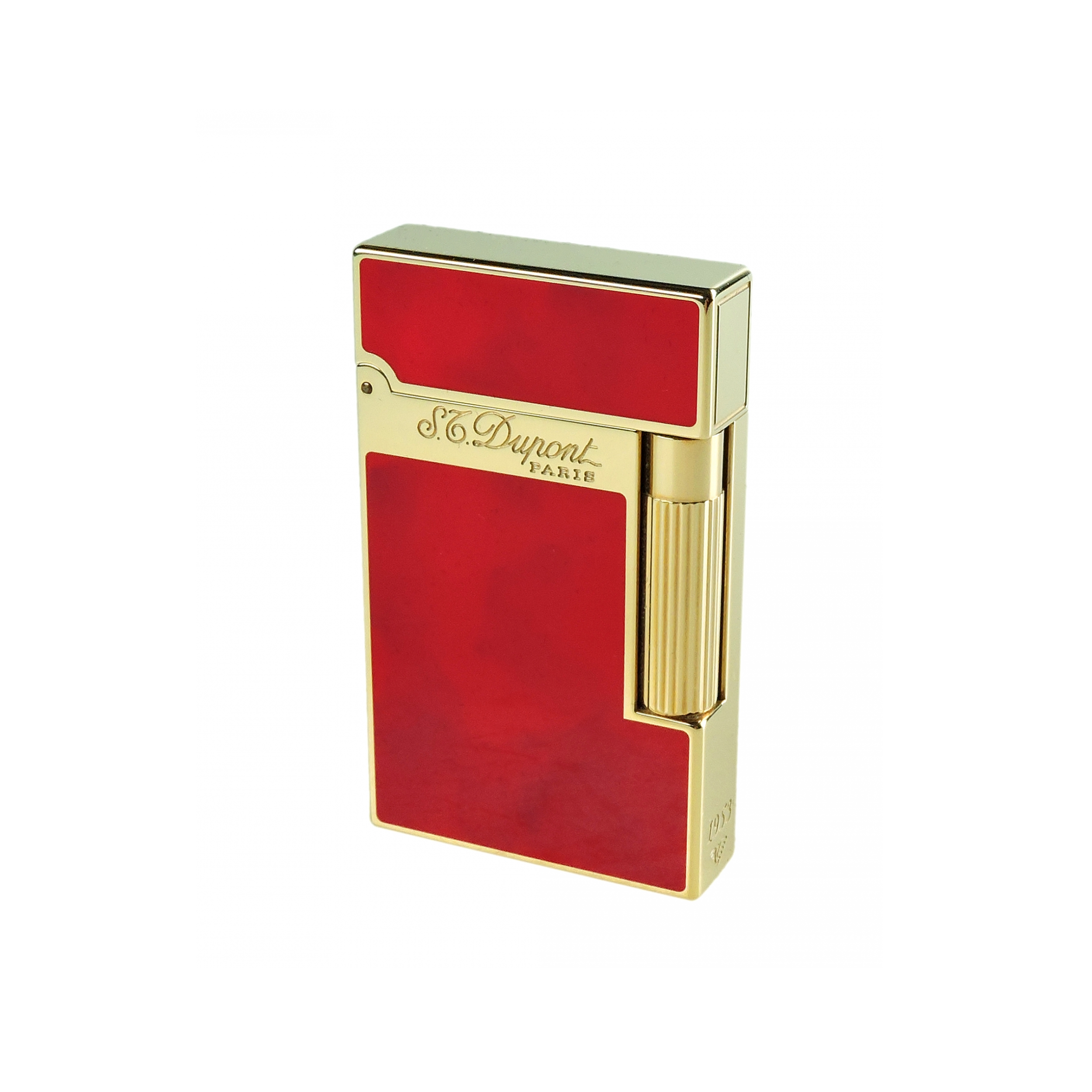 Accendino St Dupont Ligne 2 laccato con finitura oro