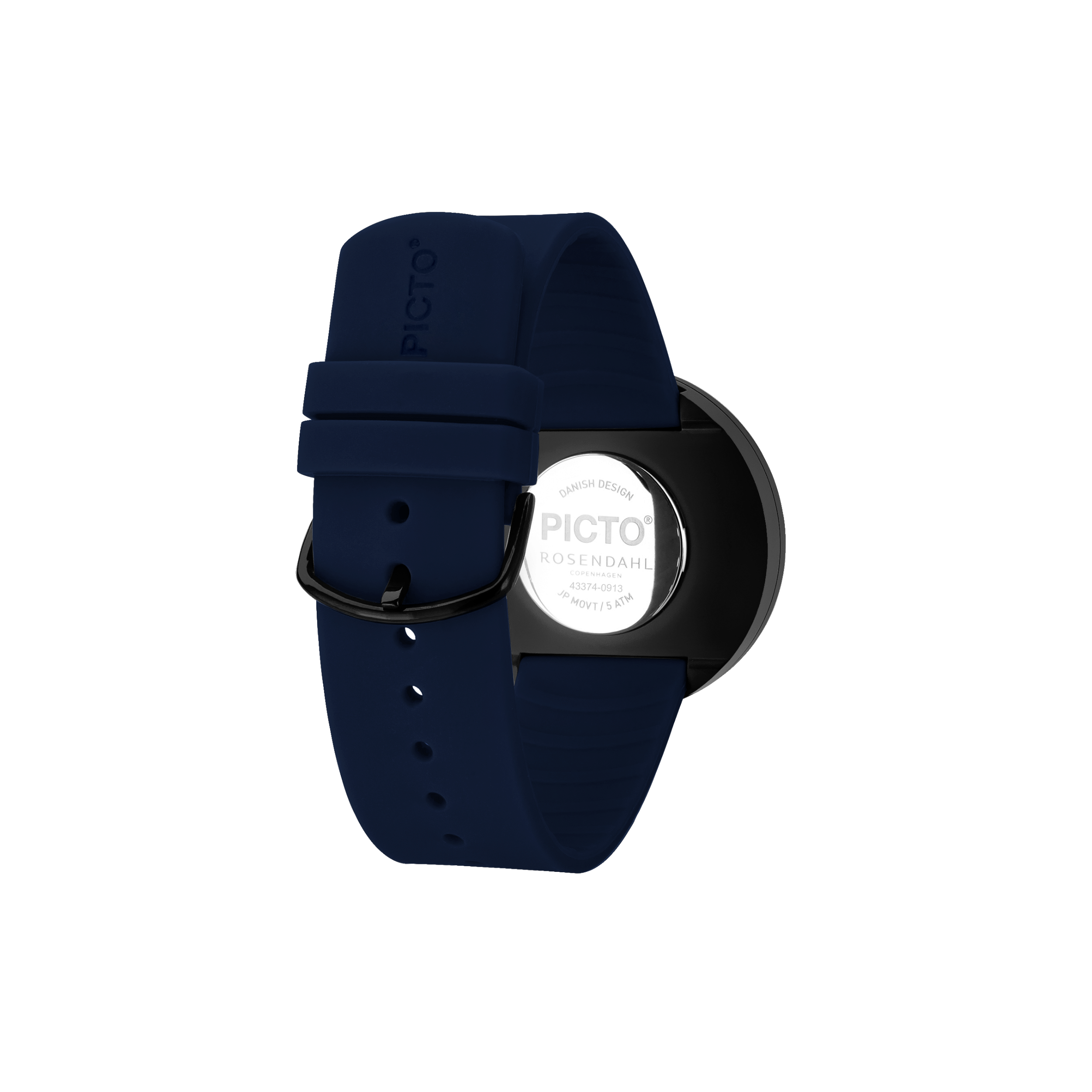 Orologio Picto navy blue - quadrante navy blue - cinturino in silicone