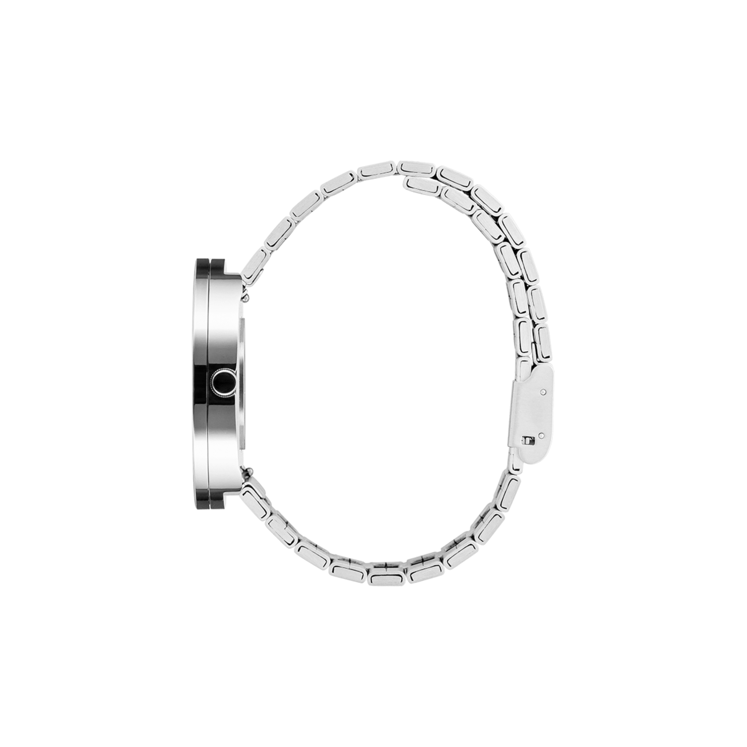 Orologio PICTO da polso con quadrante 40 mm girevole e bracciale in acciaio spazzolato