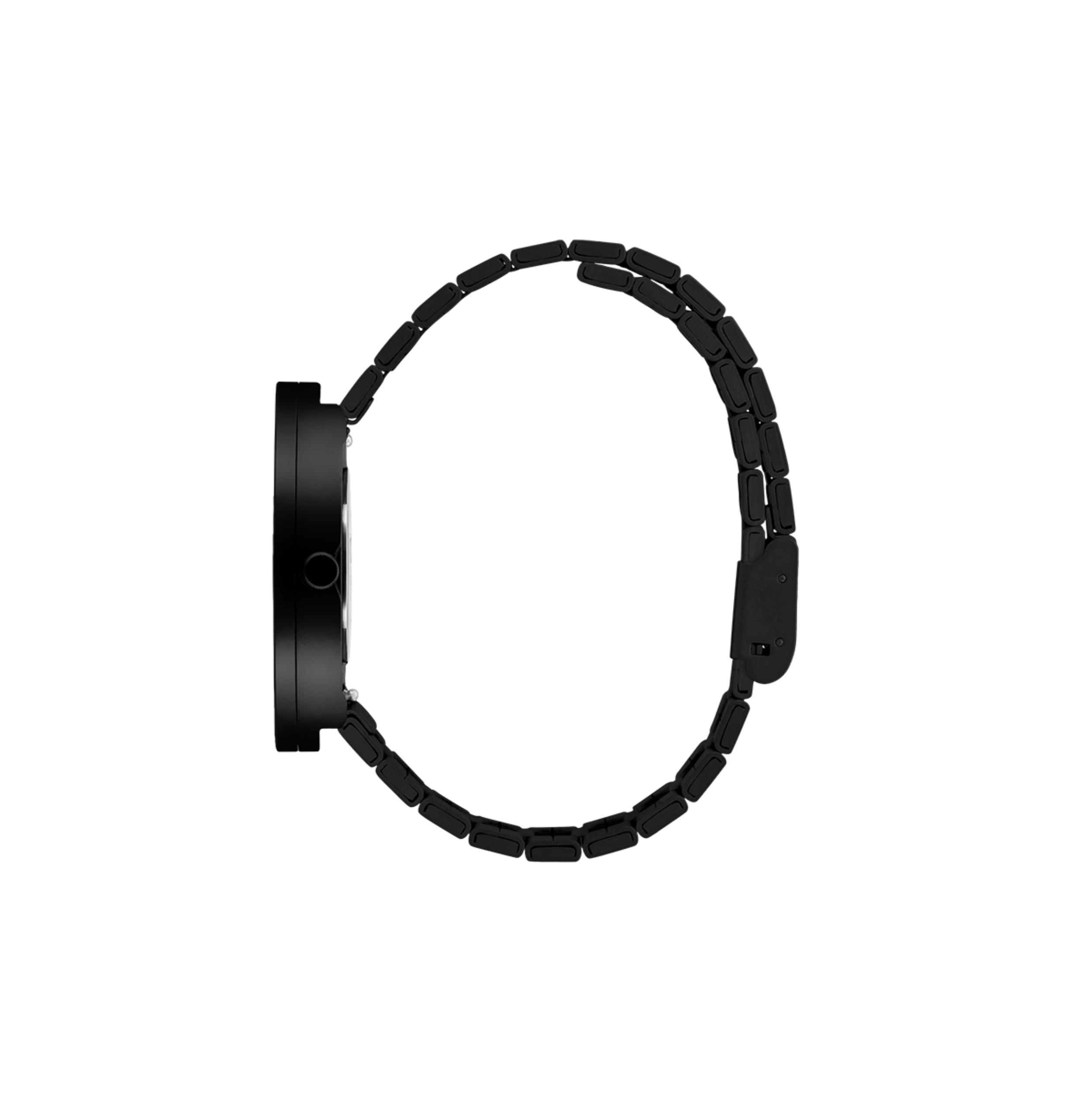 Orologio PICTO da polso con quadrante 40 mm girevole e bracciale in acciaio nero.