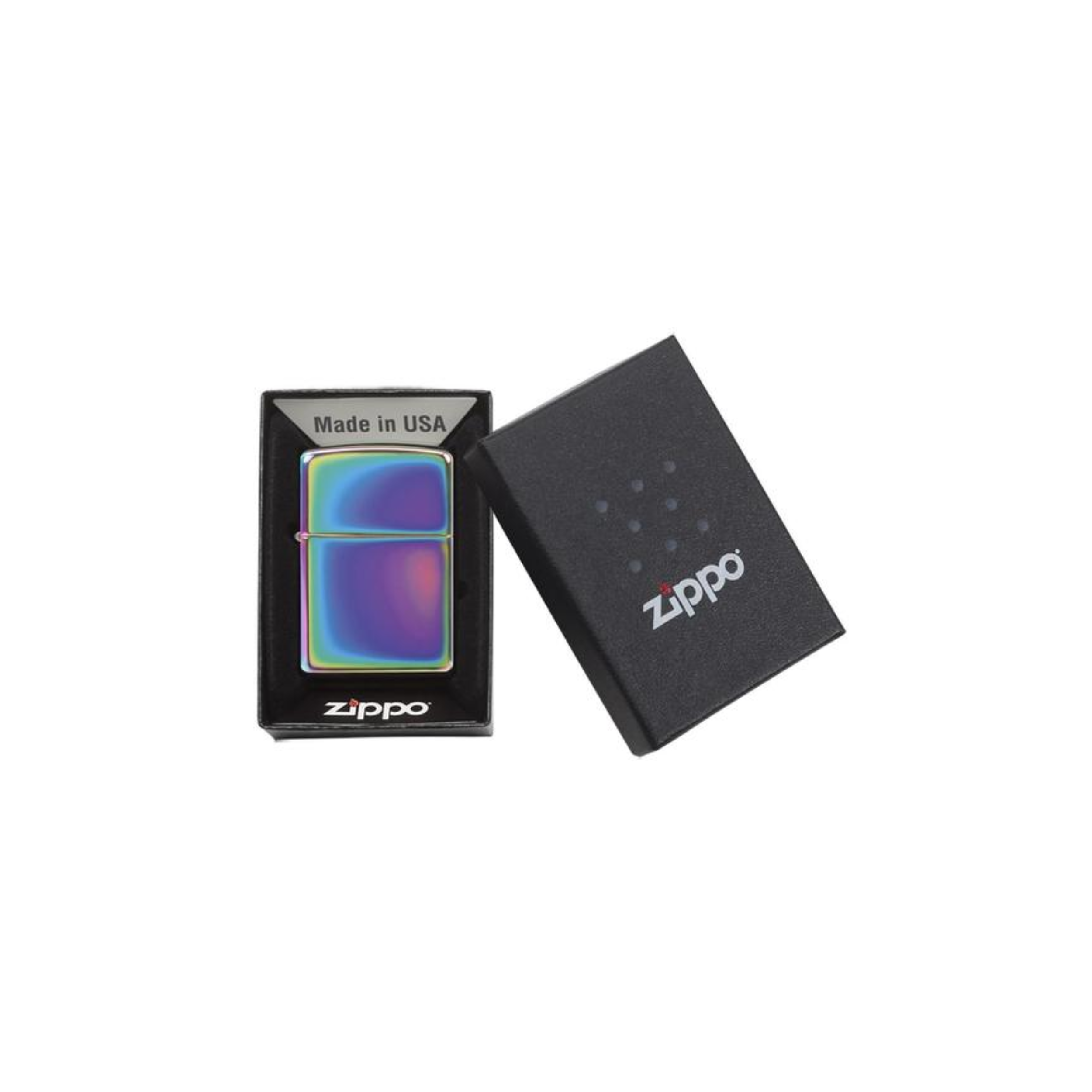 Accendino Zippo Classic Multi Color cromato in metallo a benzina - ricaricabile - antivento