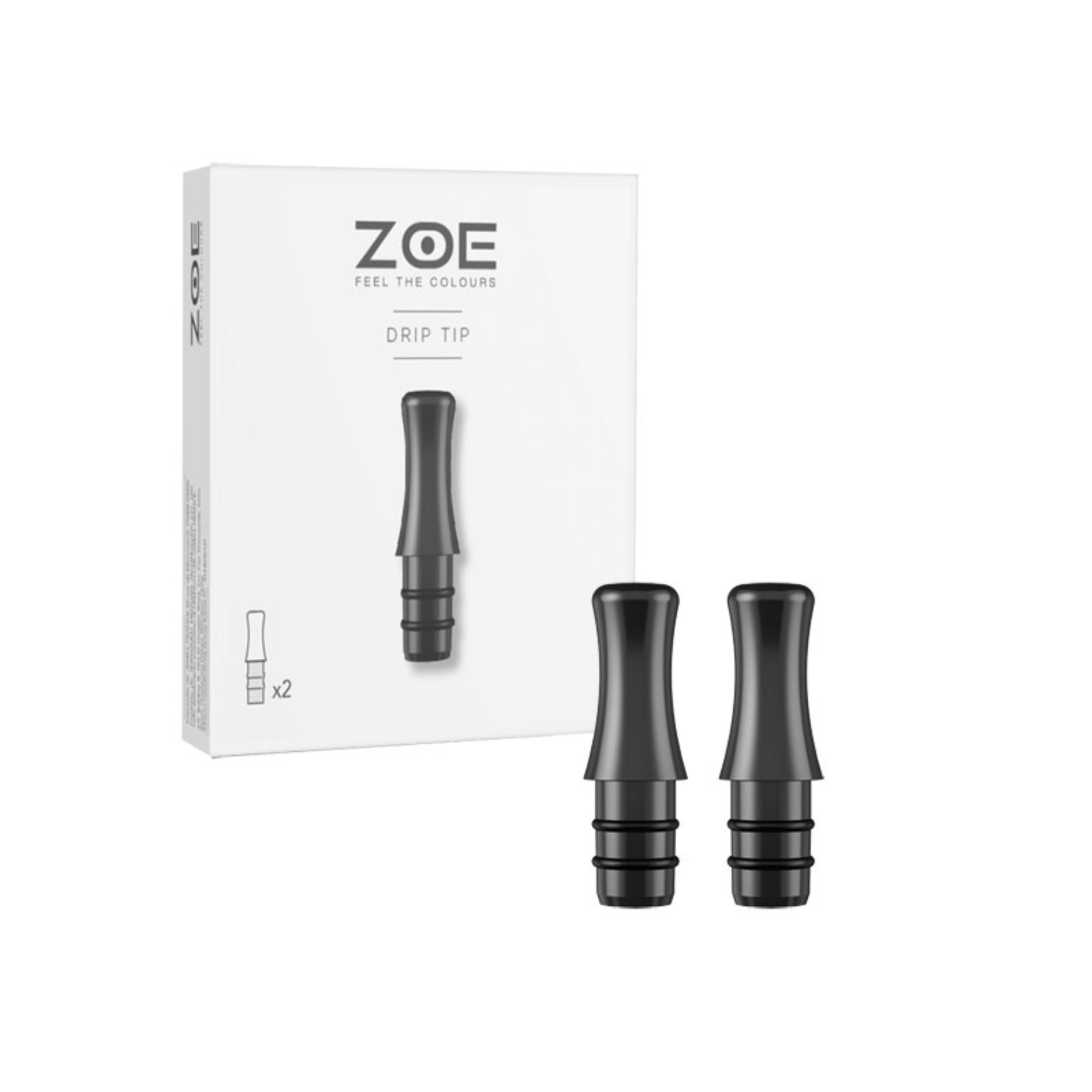 Filtres Zoe Drip Tip - Plastique ergonomique X 2