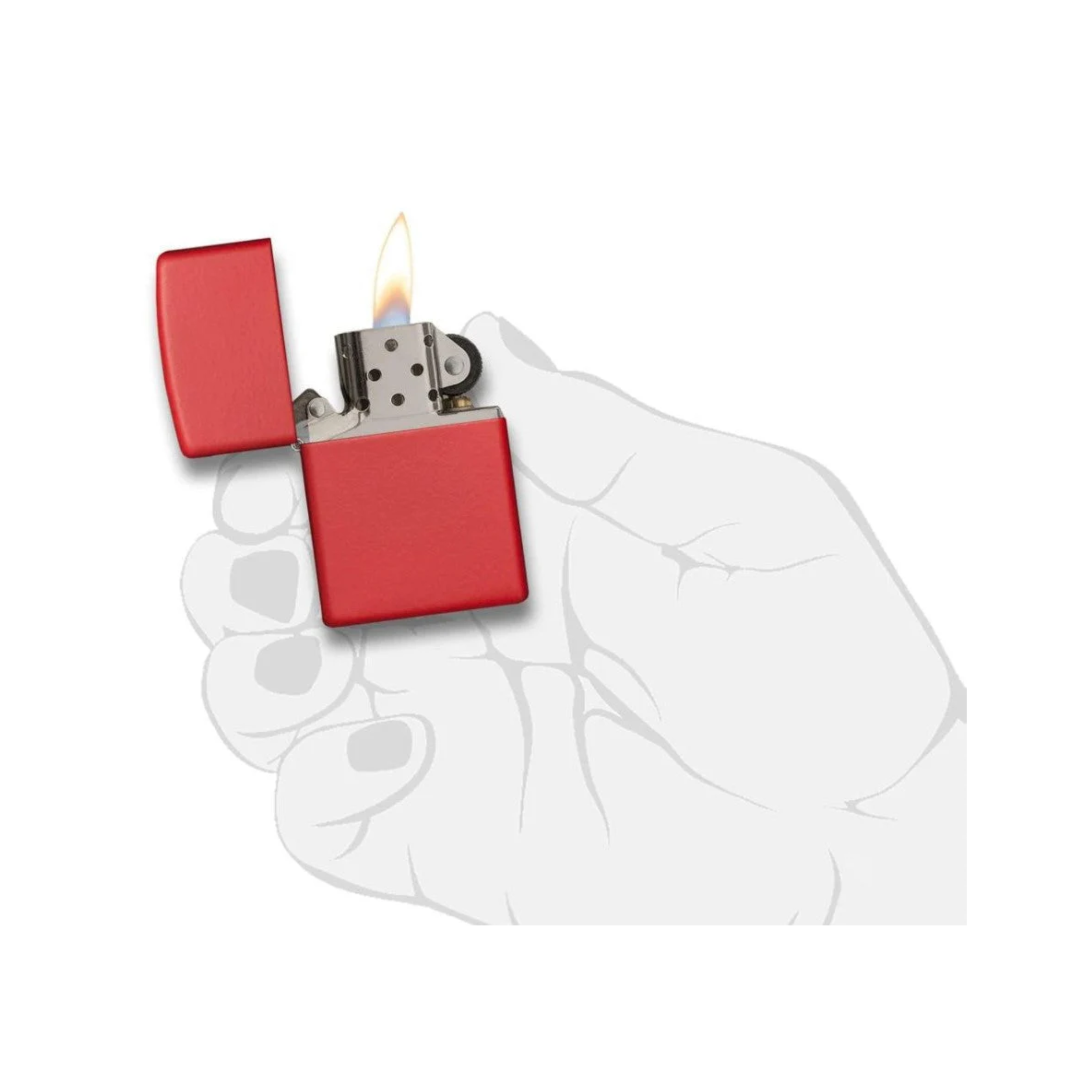 Accendino Zippo Classic finitura Matte in metallo - ricaricabile - antivento