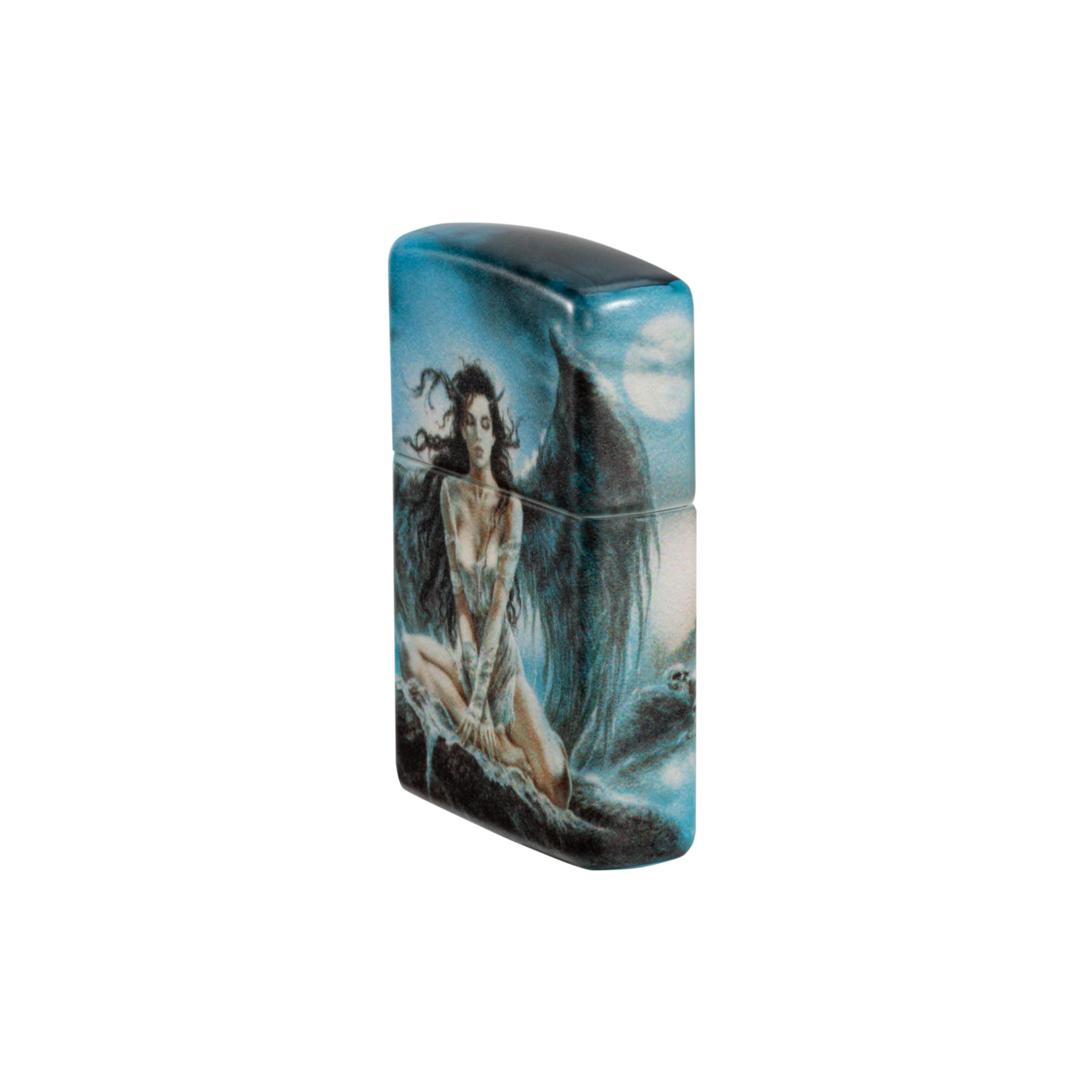 Accendino Zippo Fallen Angel - Luis Royo in metallo a benzina - ricaricabile - antivento