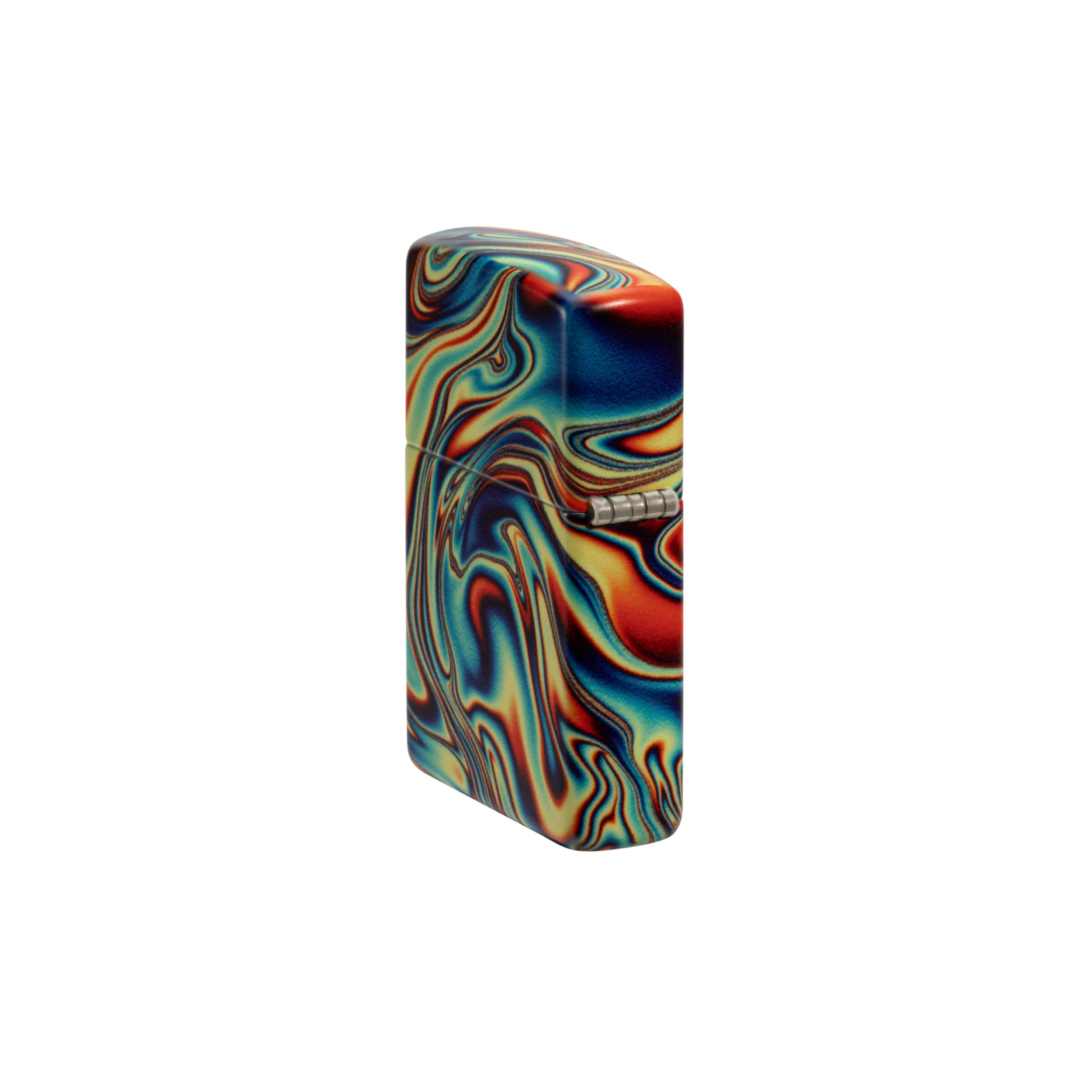 Accendino Zippo Colorful Swirl in metallo a benzina - ricaricabile - antivento - ipnotizzante