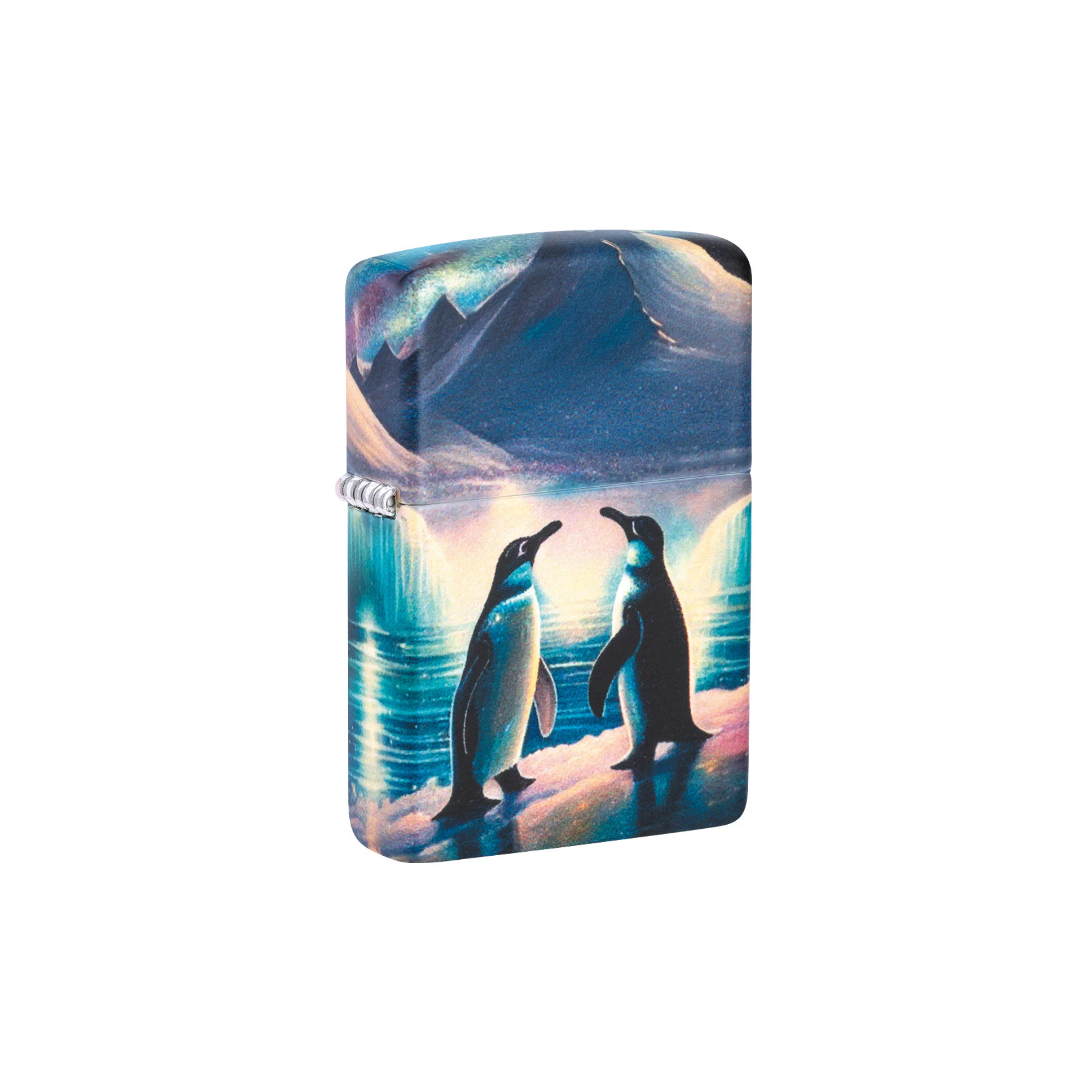 Accendino ZIppo ® Penguin - Novità 2024 in metallo a benzina - ricaricabile - antivento - pinguini