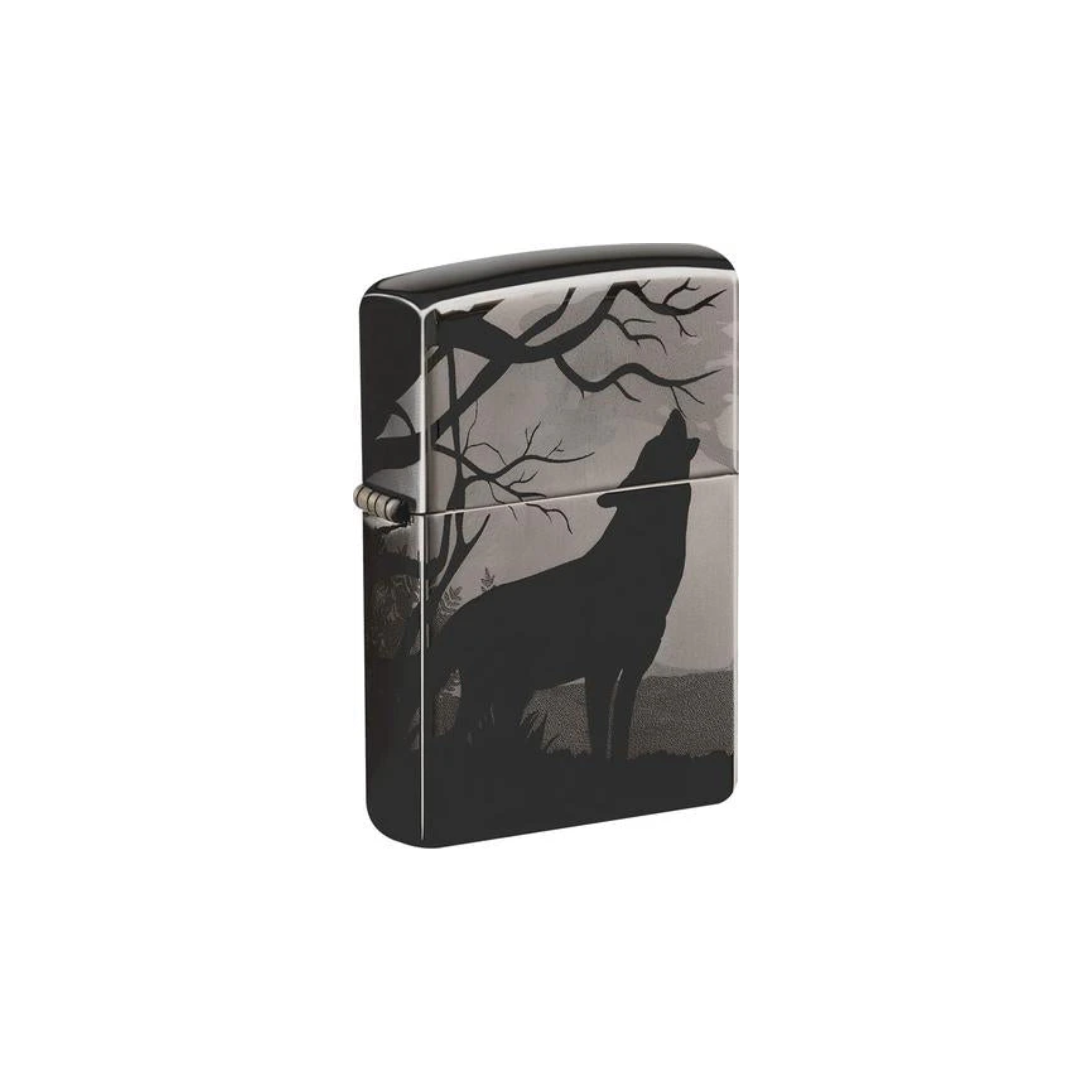 Accendino Zippo Wolves Design in metallo a benzina - ricaricabile - antivento - lupi