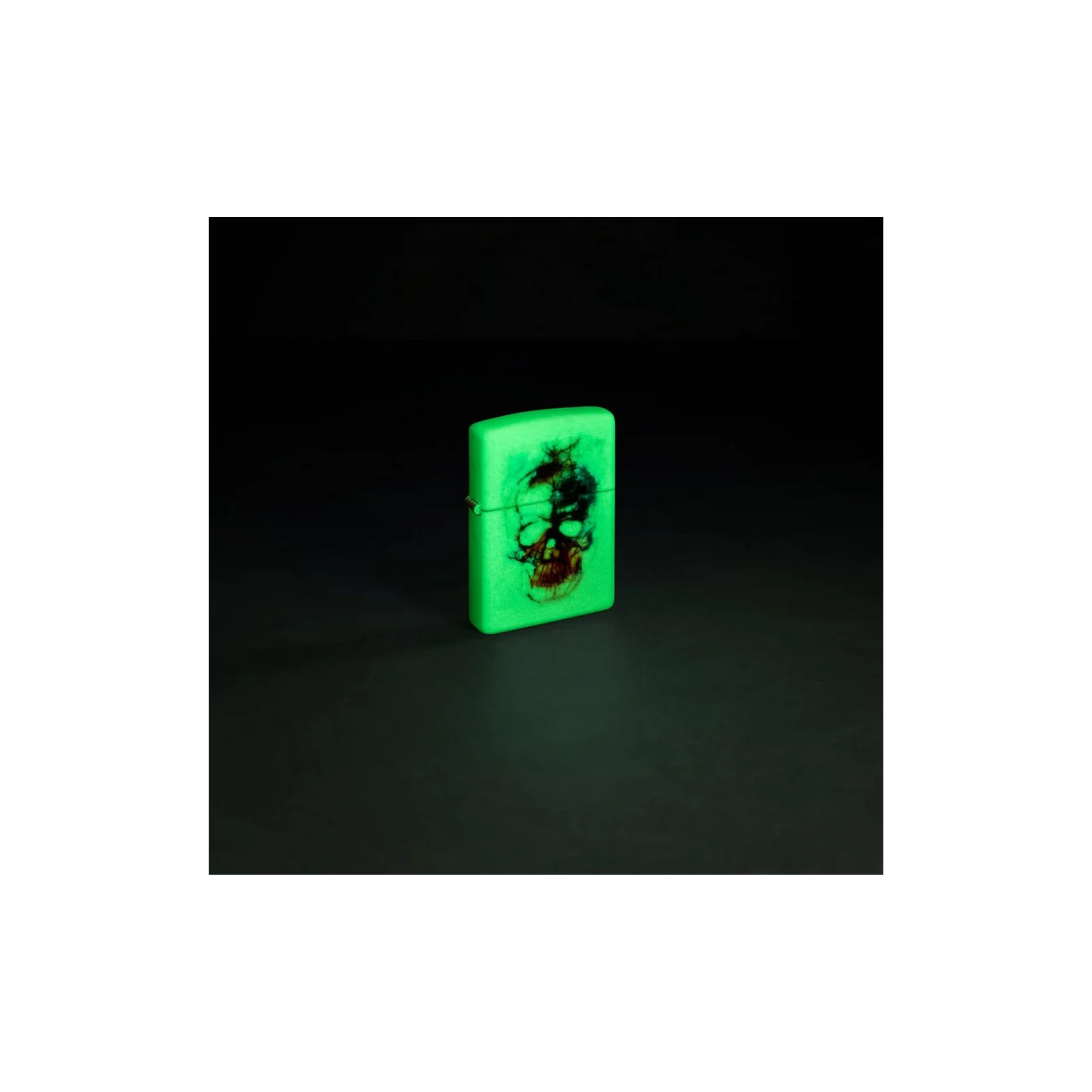 Accendino Zippo Skull in metallo a benzina - ricaricabile - antivento - teschio
