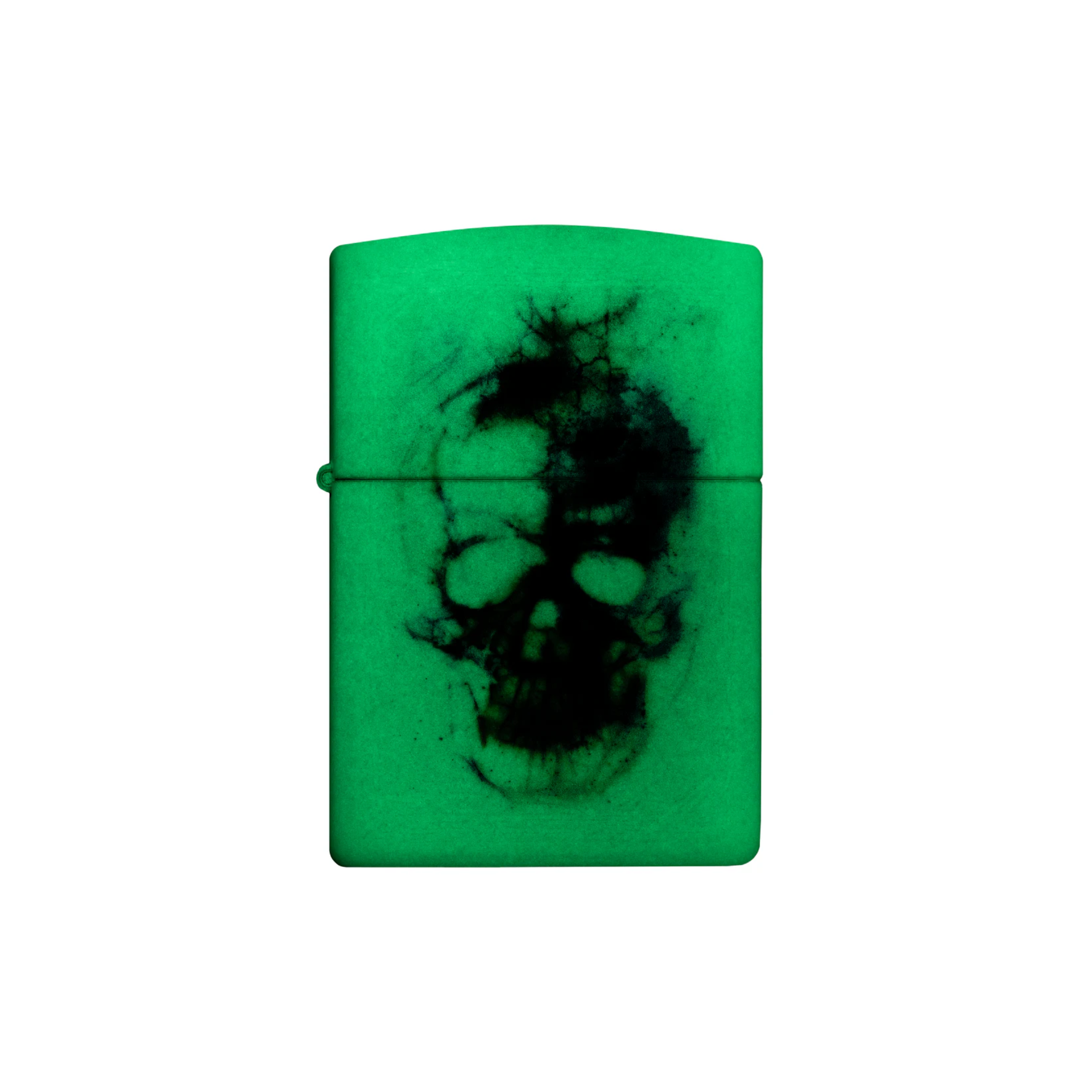 Accendino Zippo Skull in metallo a benzina - ricaricabile - antivento - teschio