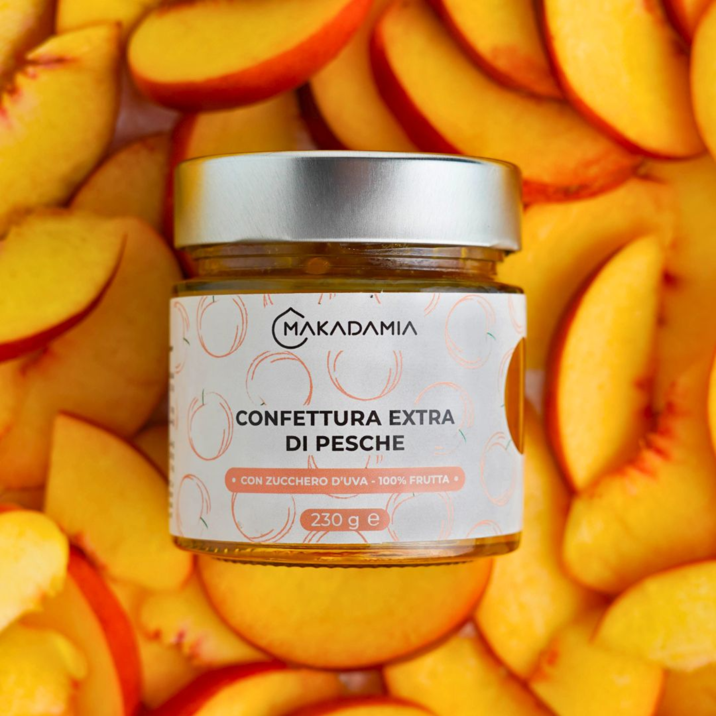 230g Confettura Extra 79% Pesche