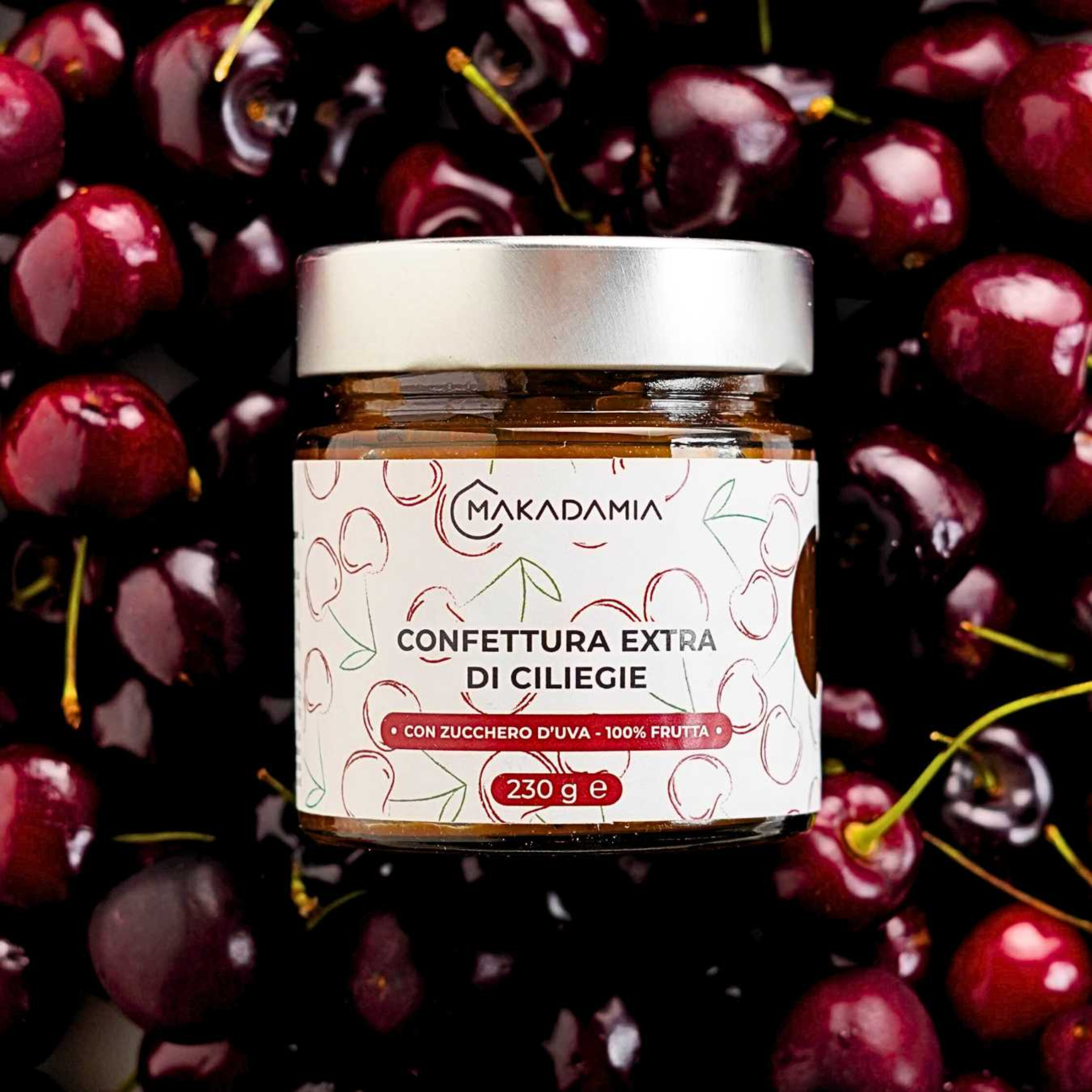 230 g Confiture extra 95% cerises