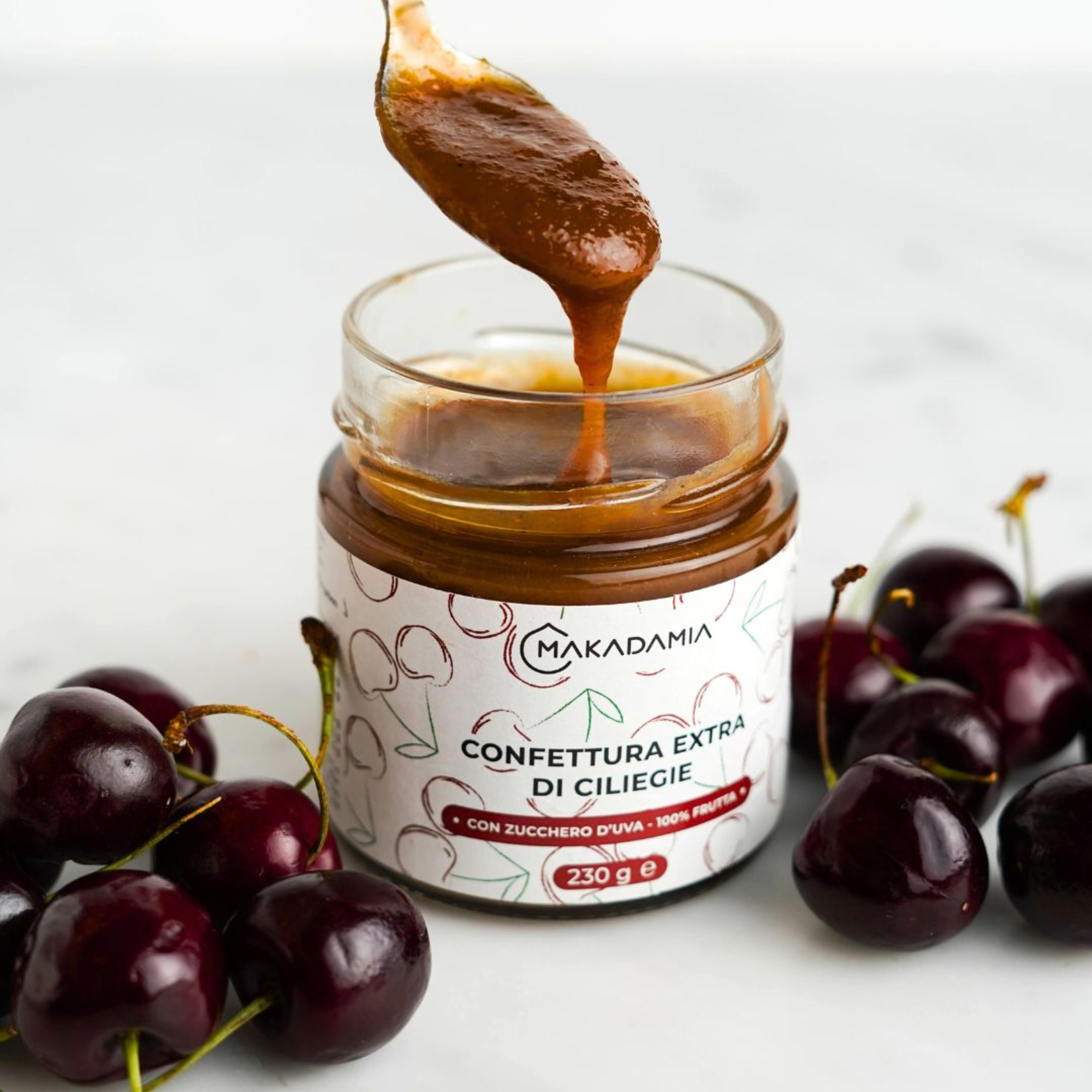 230 g Confiture extra 95% cerises