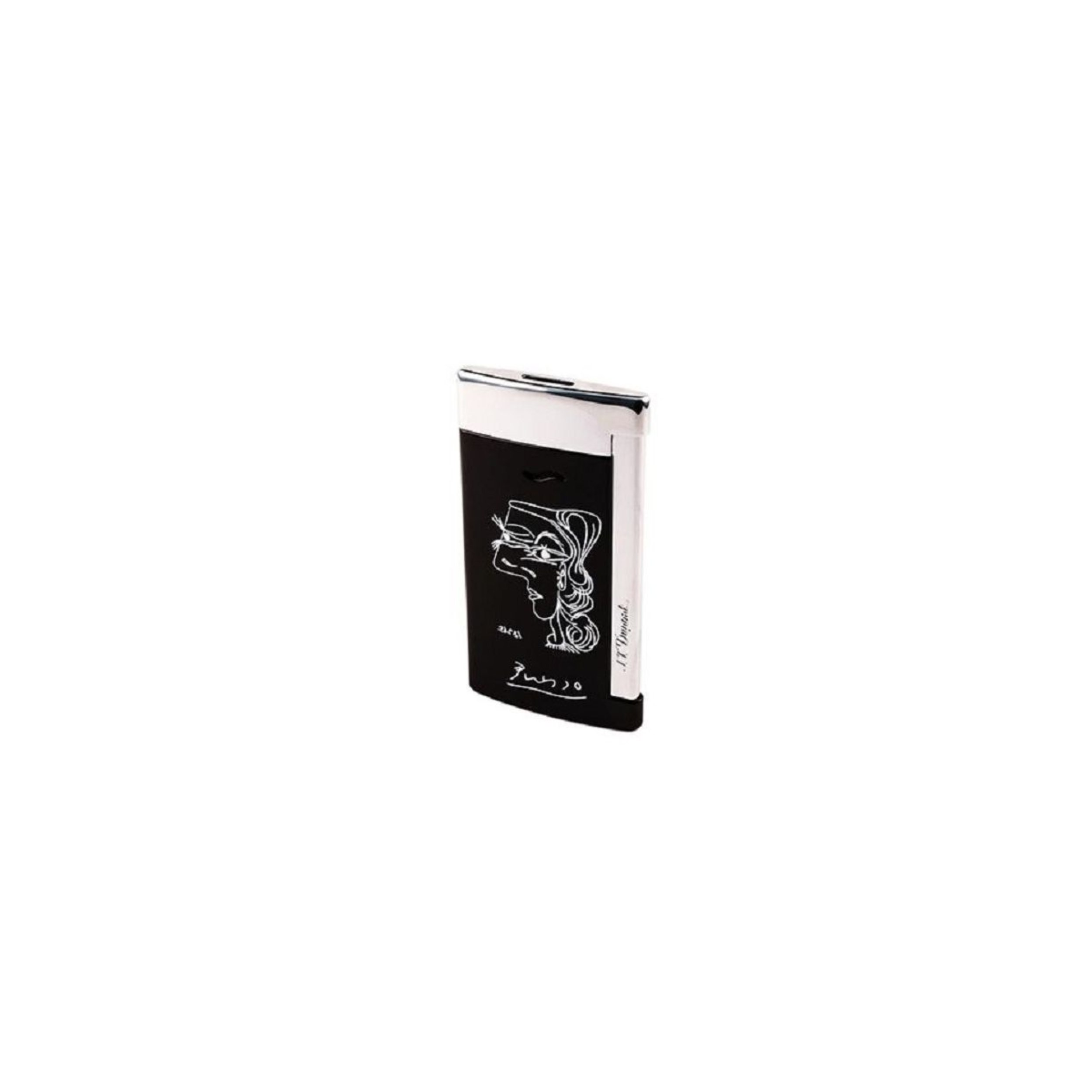 Accendino St Dupont slim 7 black Picasso - antivento limited edition