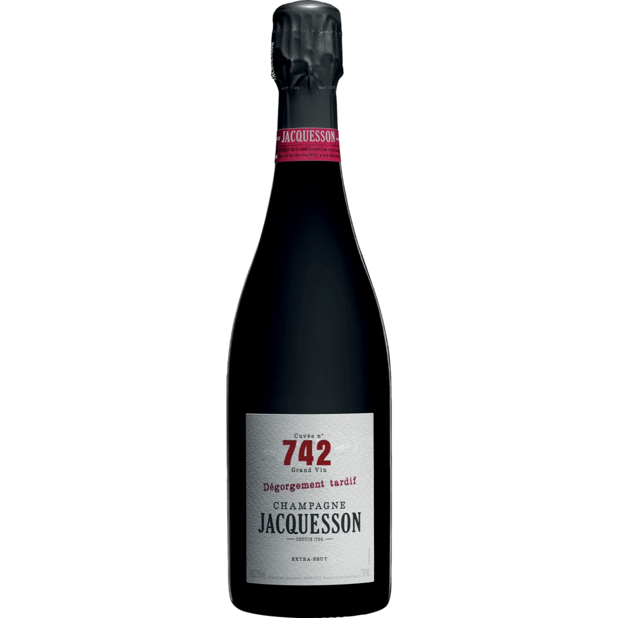Champagne Jacquesson Cuvee n 742 Grand Vin Degorgement tardif extra brut 750 ml 12,5% vol - Vitigni: chardonnay, pinot noir, pinot meunier