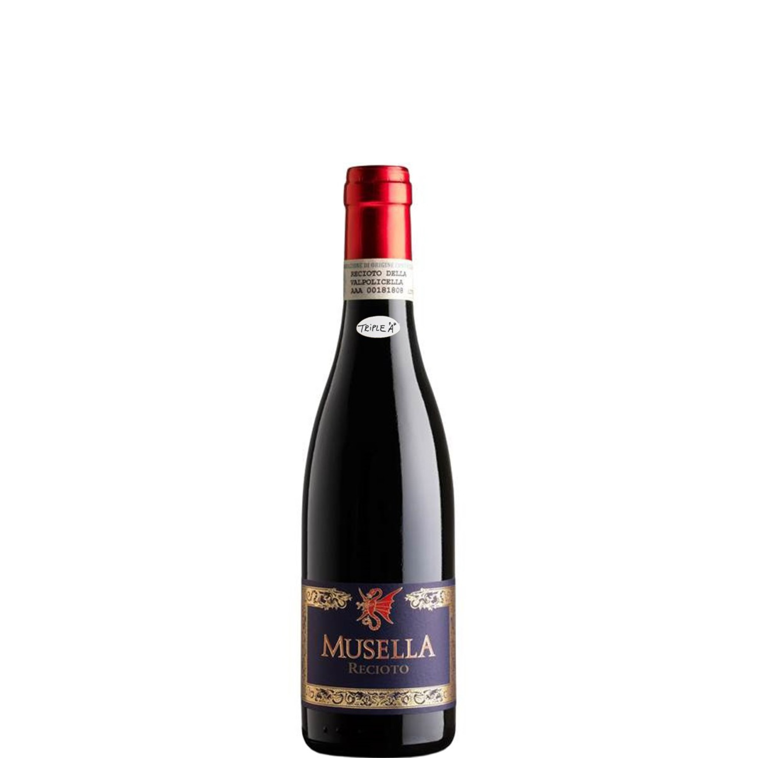 Passito rosso Musella Recioto della Valpolicella 2017 37,5 cl 15% vol - Triple A - Corvina, Rondinella, Oseleta, Corvinone, Croatina