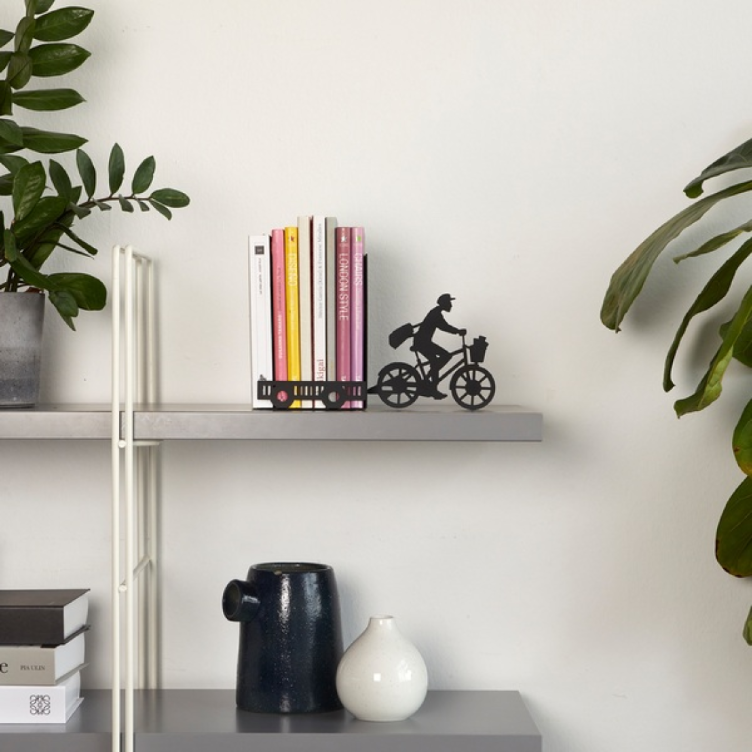 Fermalibri Balvi nero in metallo - decorativo