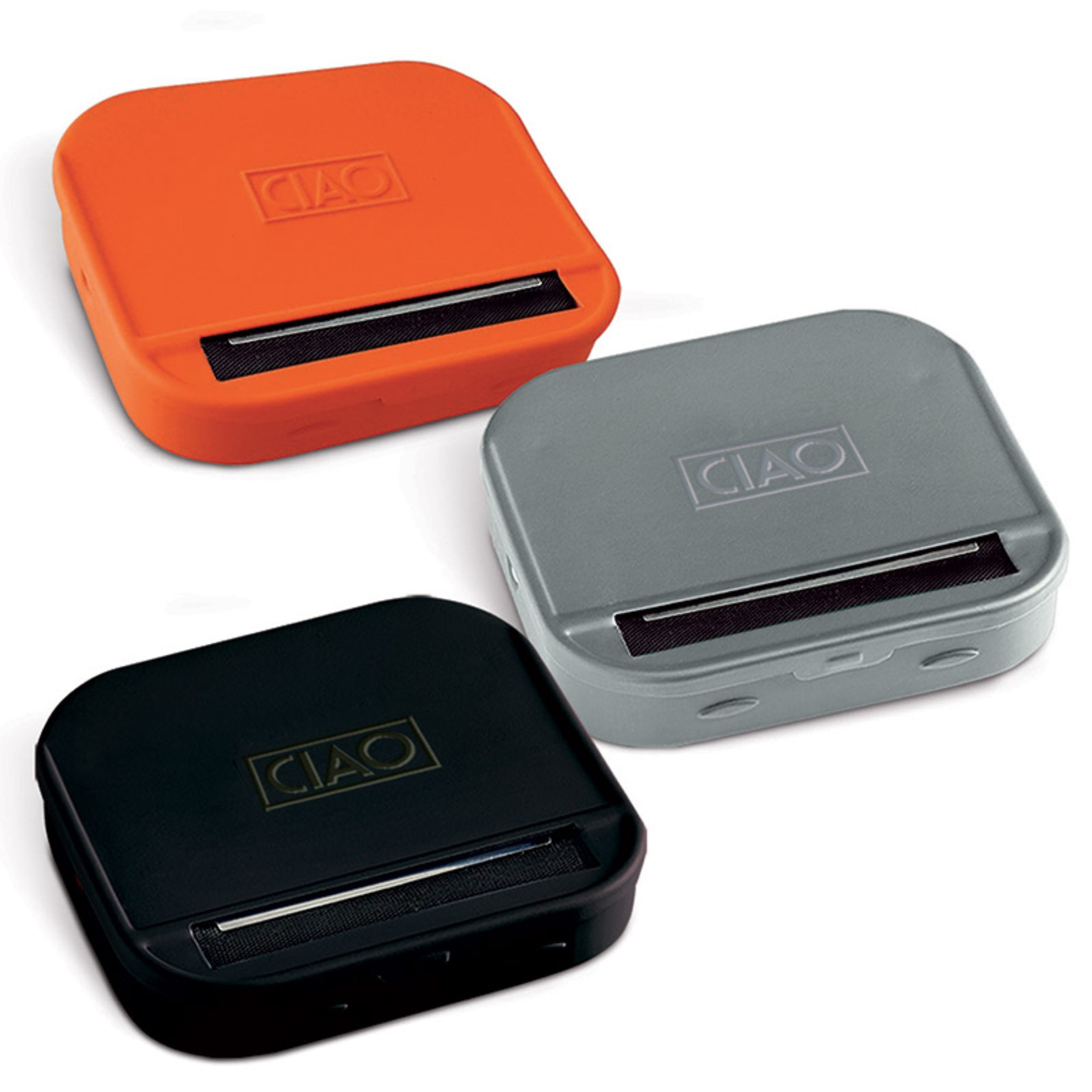 Macchinette Ciao gommate per rollare colorate con doppio telo