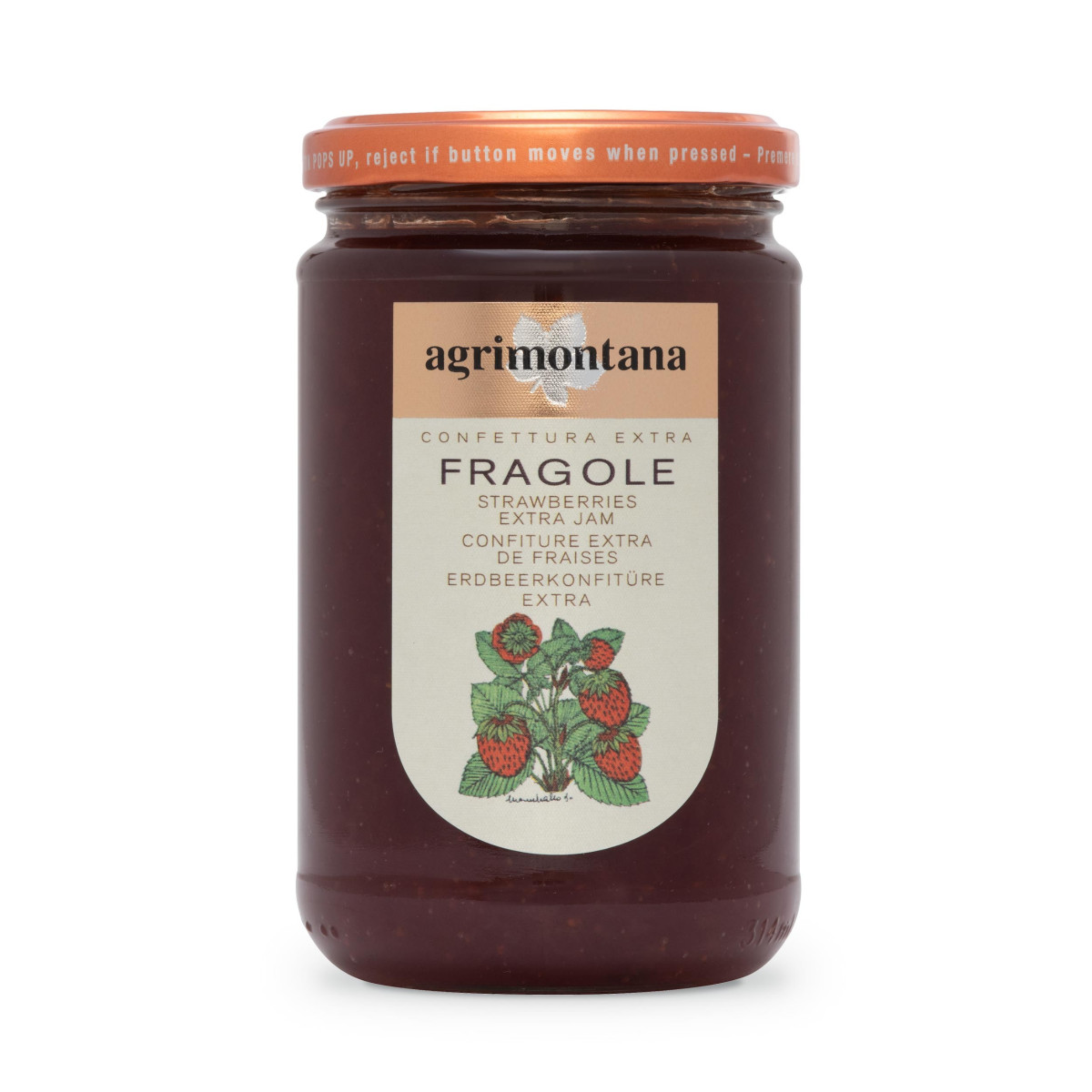 330 g Confettura Agrimontana di fragole