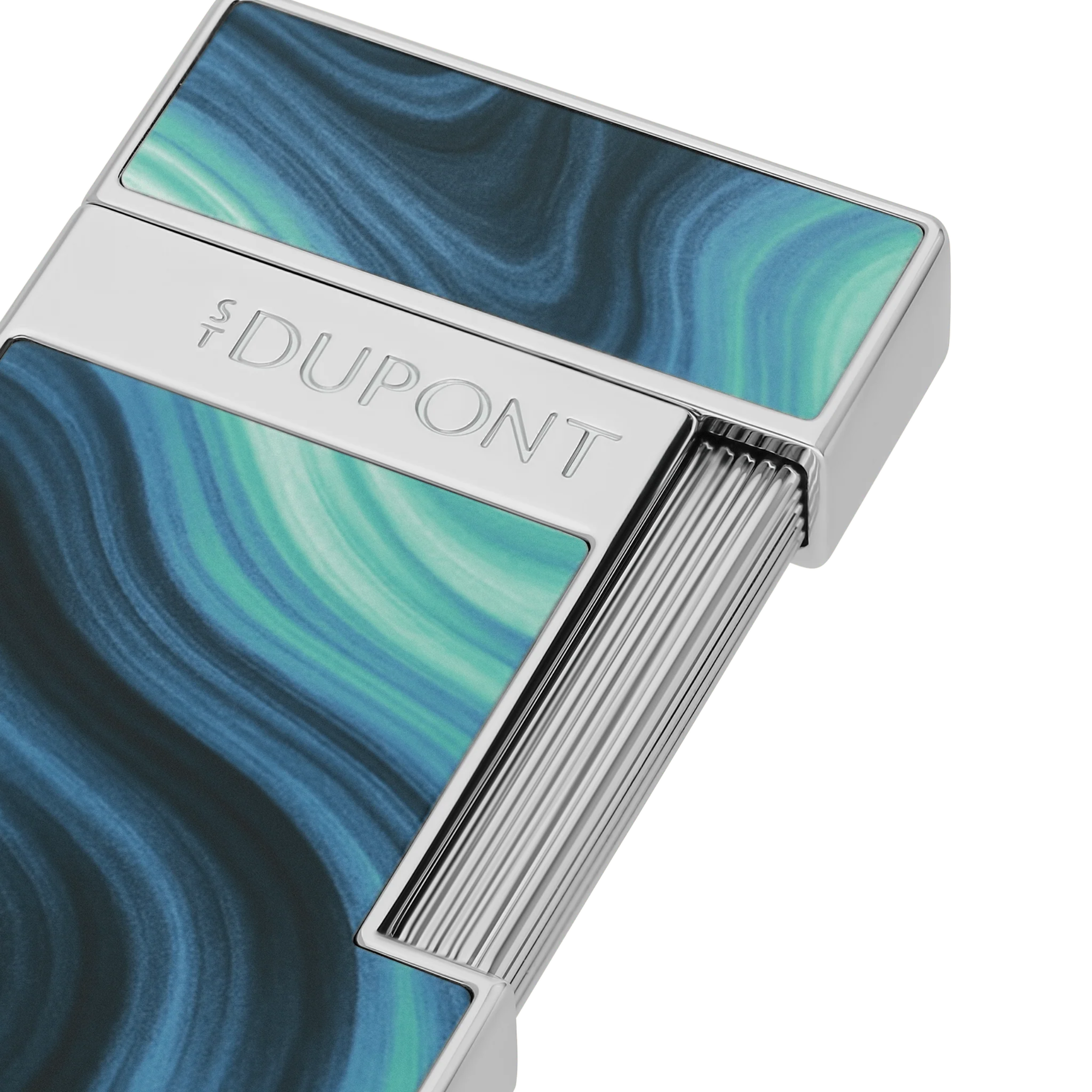 Accendino St Dupont Slimmy Blu Laccato Géode blu