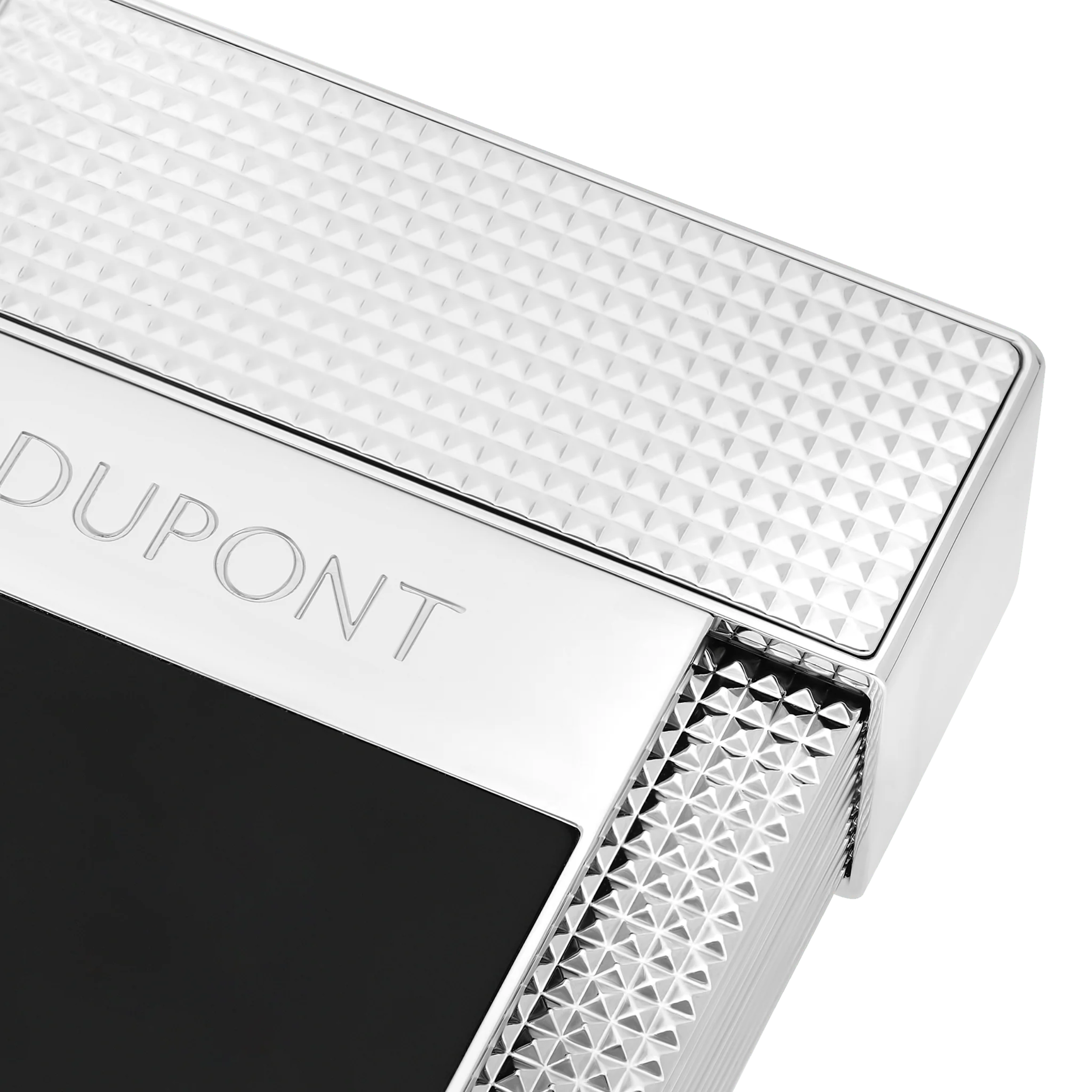 Accendino S.T. Dupont laccato argento da tavolo - doppia accensione
