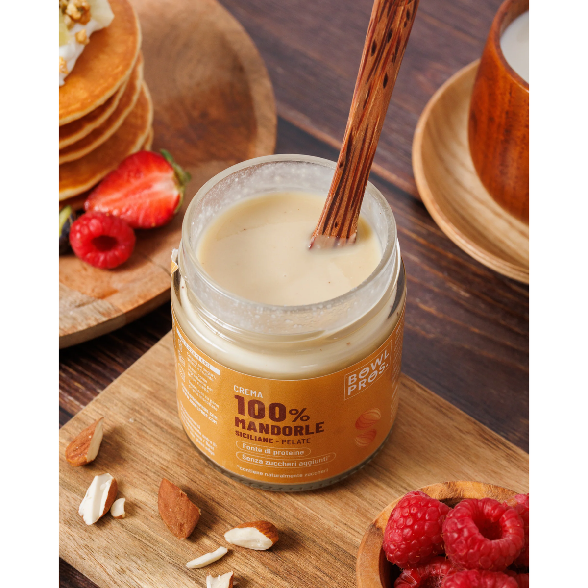 Crema 100% Bowlpros Mandorle Siciliane Pelate 200g