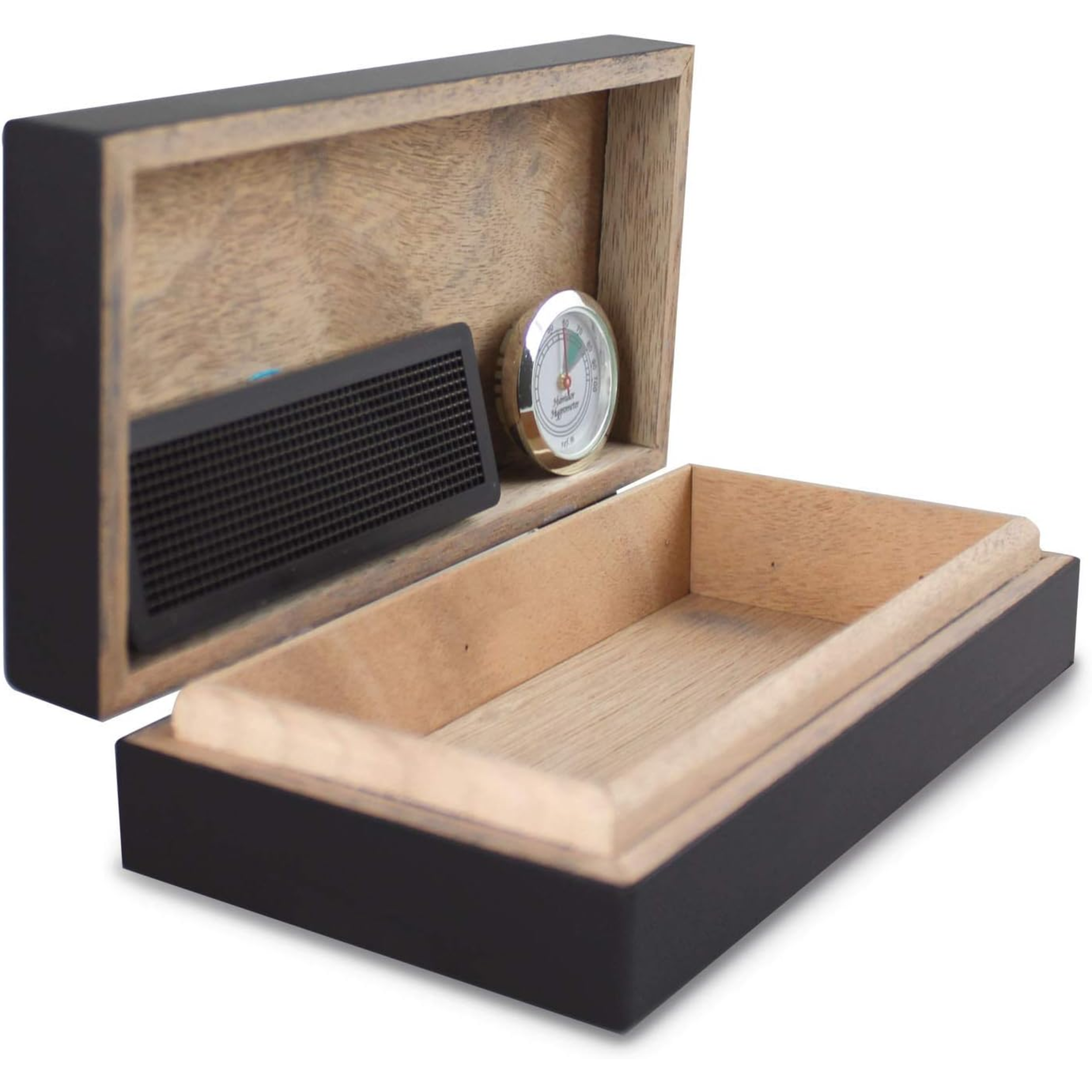 Humidor da viaggio Egoist per sigari nero- Capacità 5 sigari