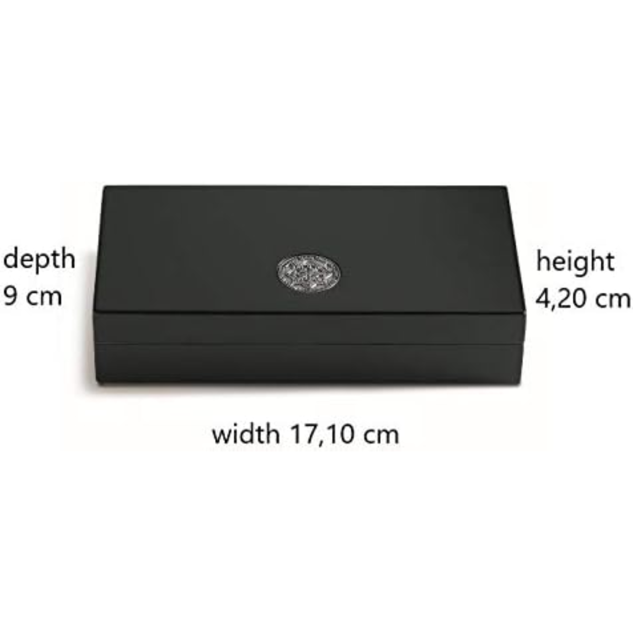 Humidor da viaggio Egoist per sigari nero- Capacità 5 sigari