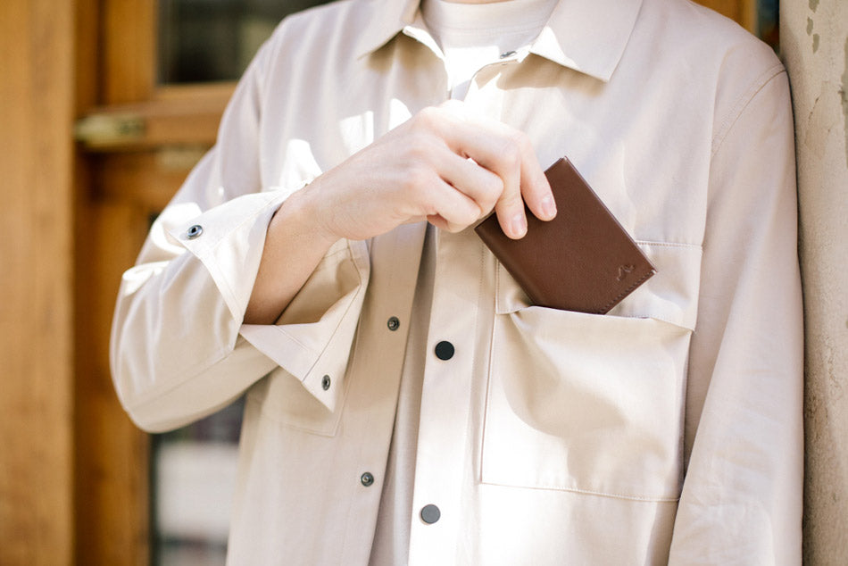 Portafoglio in Pelle Town Brown