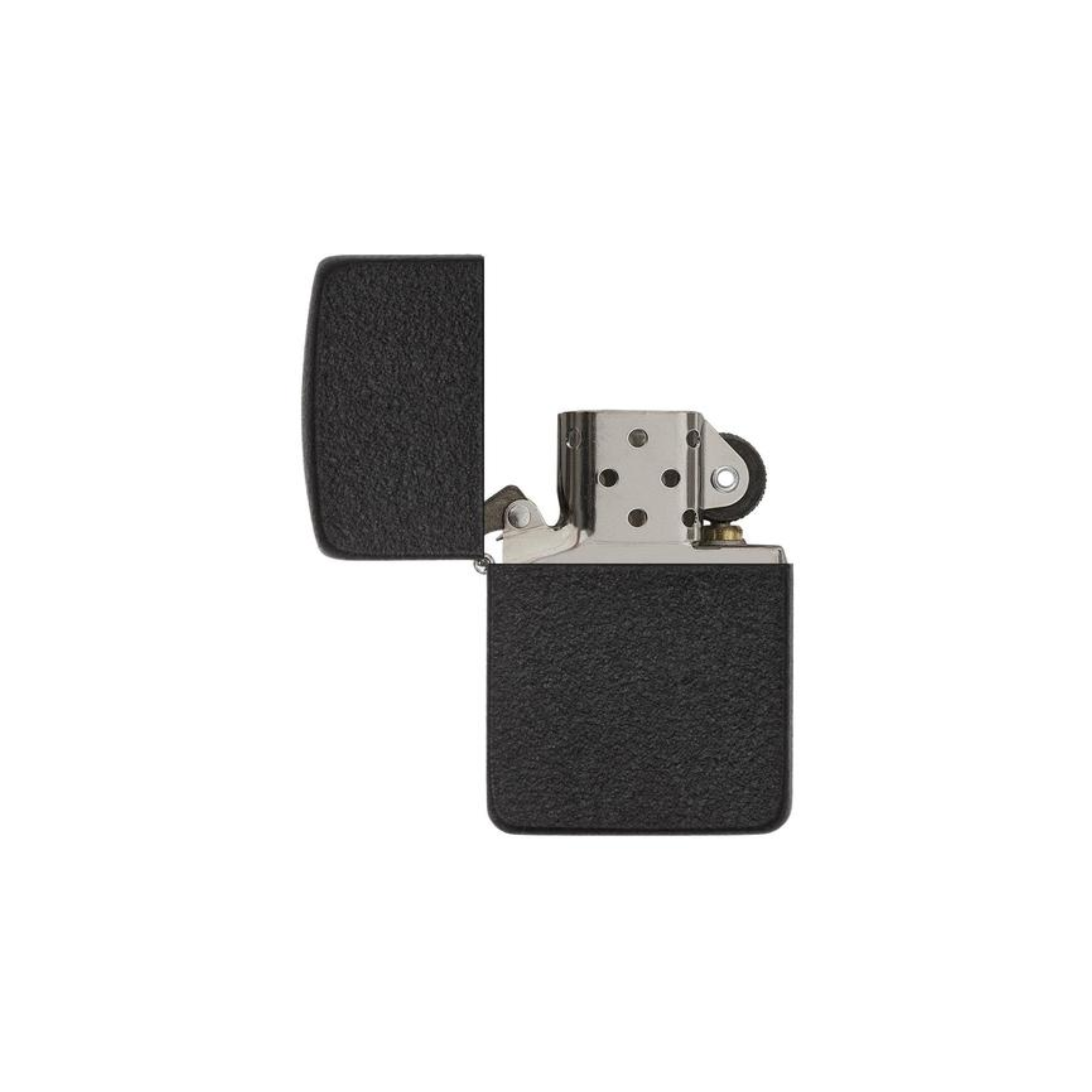 Accendino Zippo Black Crackle 1941 Replica in metallo a benzina - ricaricabile - antivento
