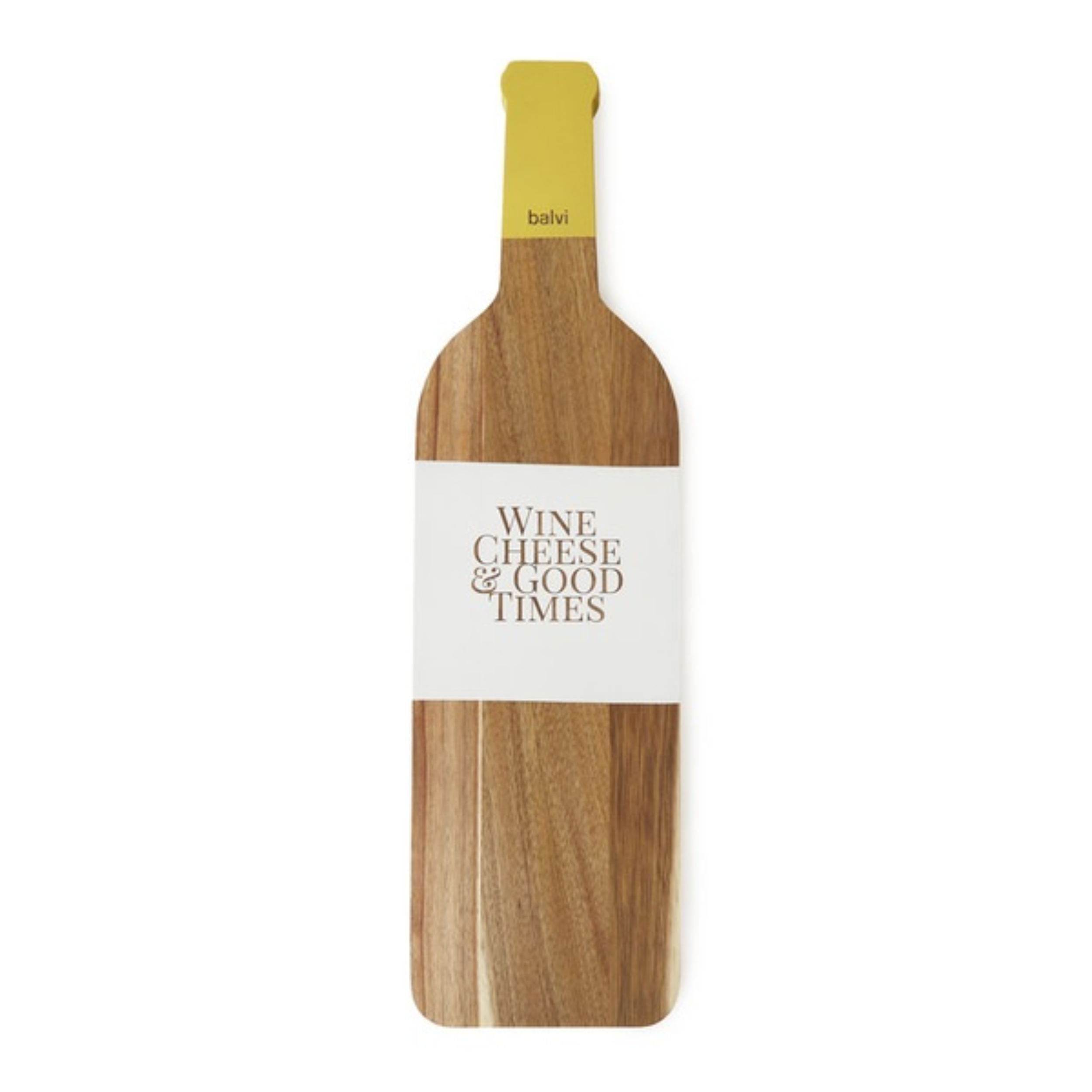 Tagliere formaggio Balvi The Bottle Tagliere di Acacia per tagliare e servire formaggio a forma di bottiglia vino