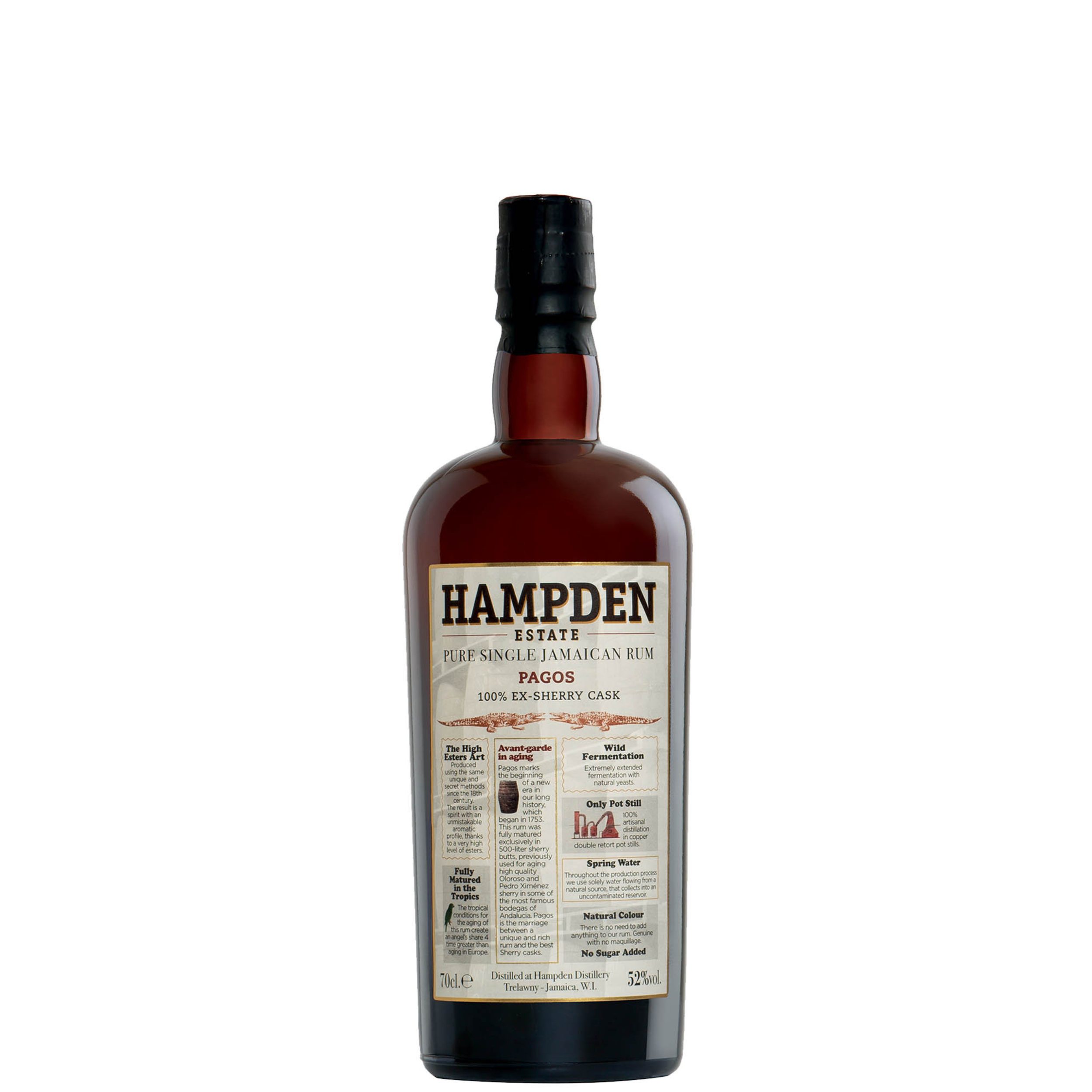 Rum Hampden Pagos 70 cl 52% vol - jamaica