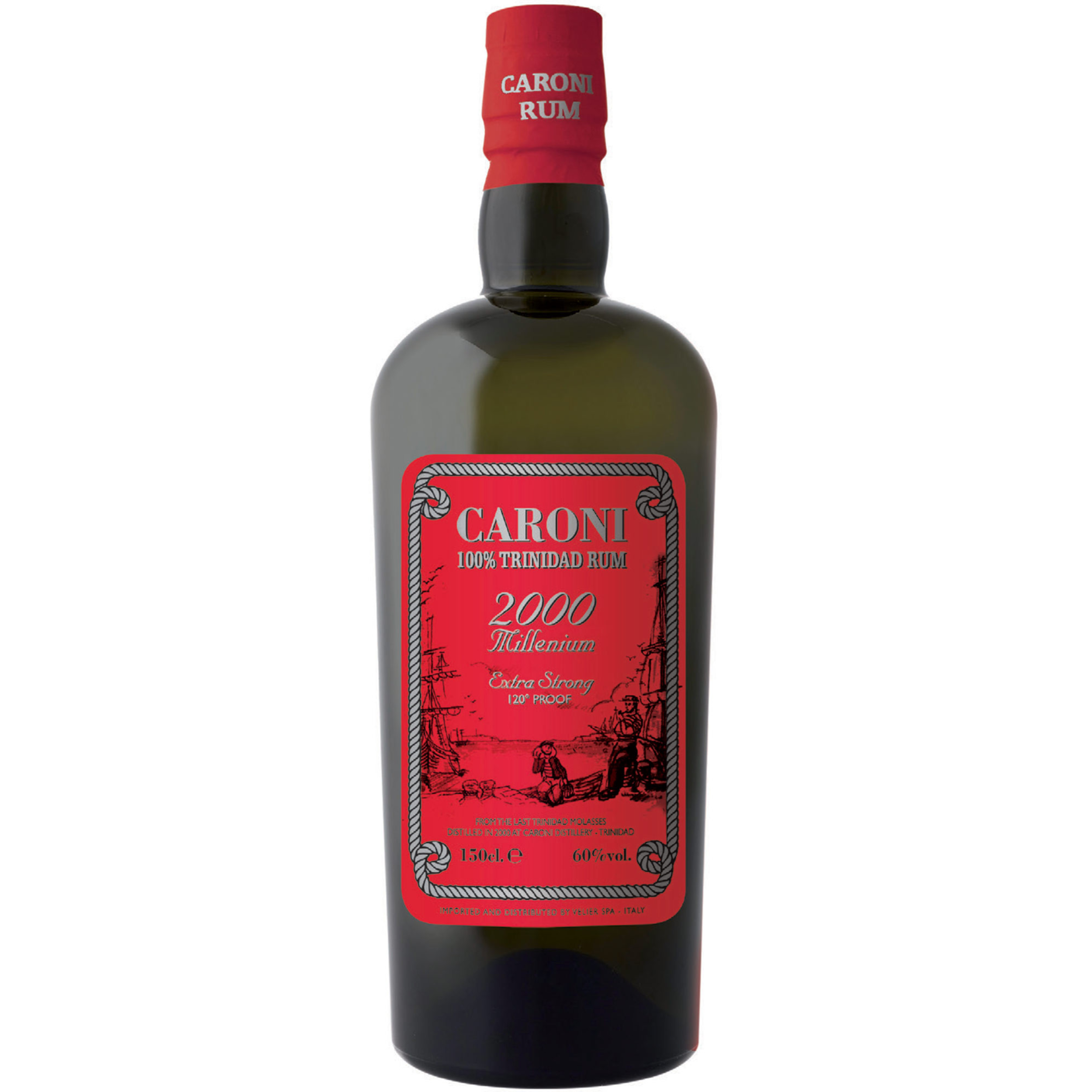 Rum Caroni 2000 heavy Millennium Extra Strong Trinidad Rum 12 Y.O. Magnum - 150 cl 60 % vol