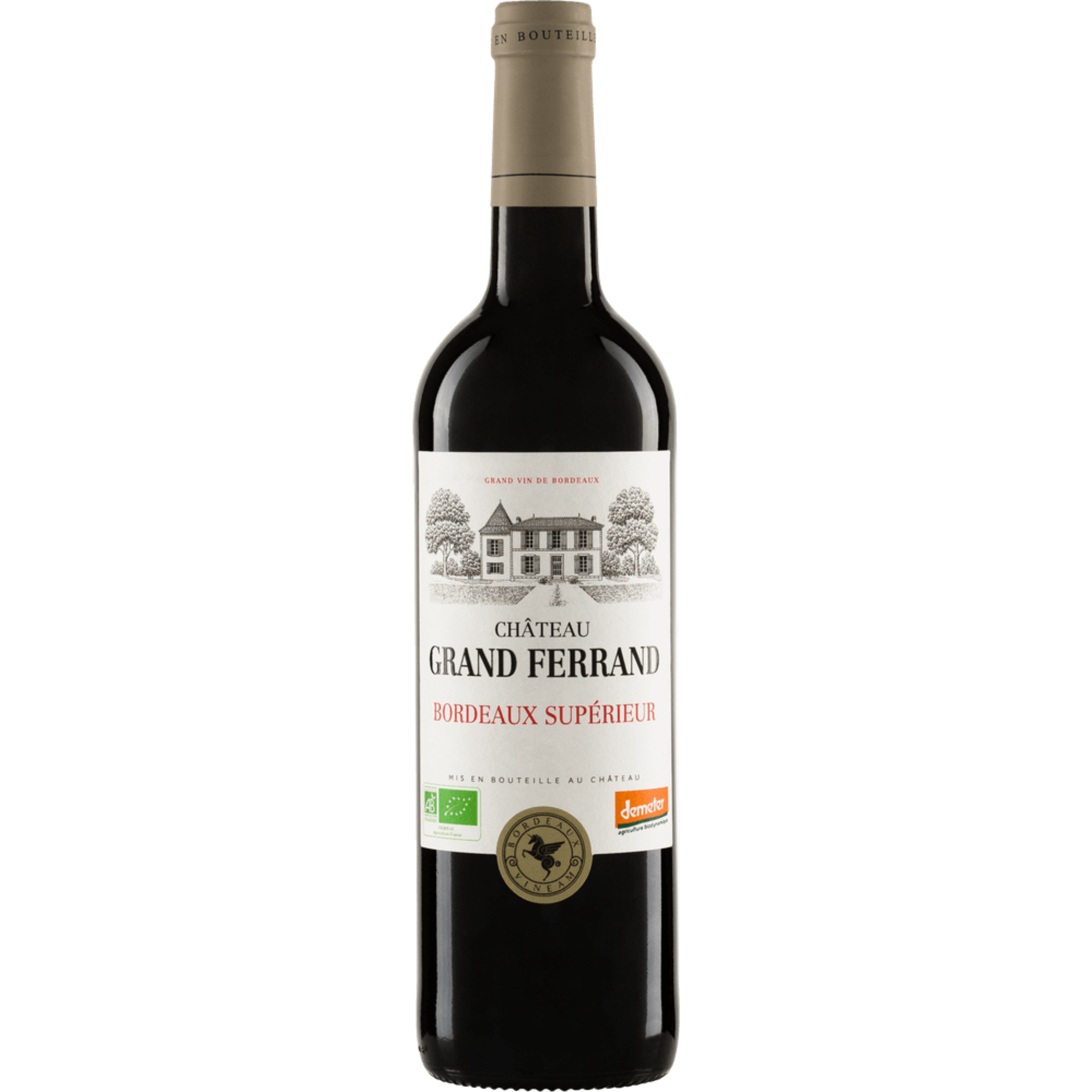 Vino rosso Chateau Grand Ferrand Bordeaux Superieur 2020 75 cl 12,5 %vol - Cabernet Franc ,Cabernet Sauvignon ,Merlot
