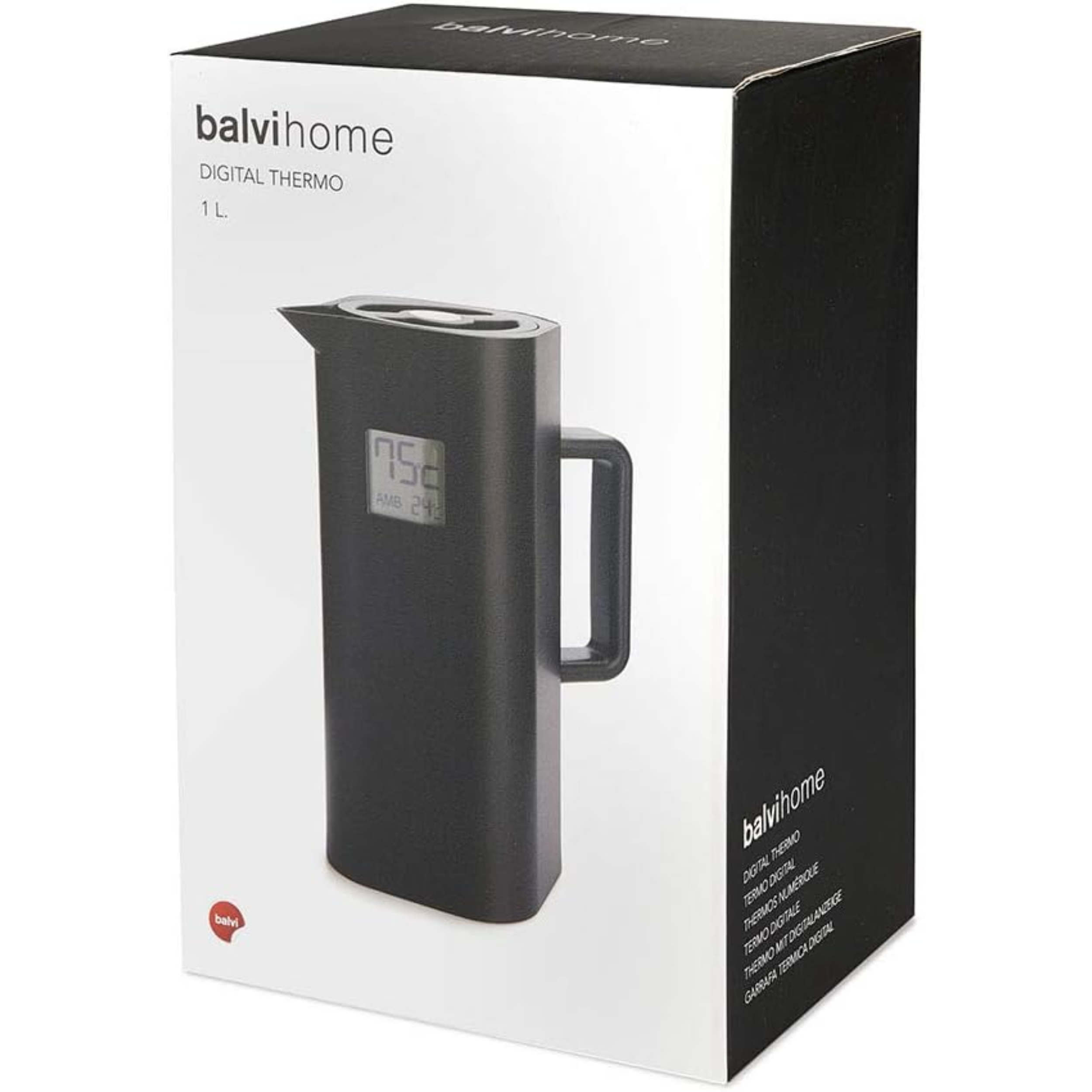 Balvi Termo digitale Home 1 L schermo LCD - Inox/plastica