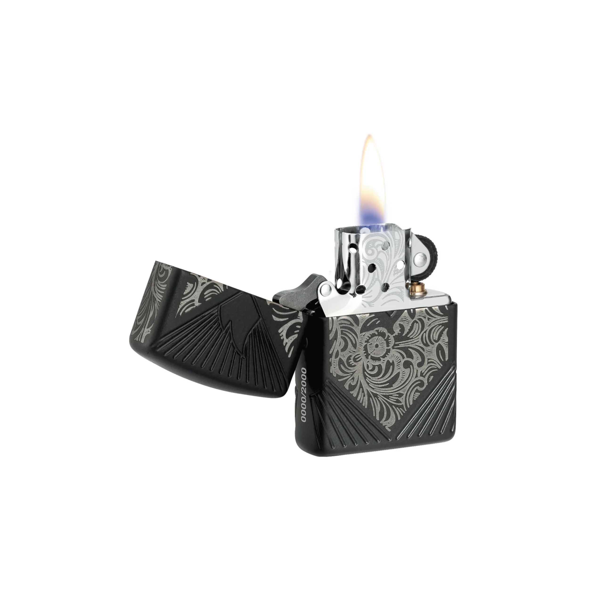 Accendino Zippo Collectible Of The Year 2024 Limited Edition a benzina - Black Matte - ricaricabile - antivento - decor
